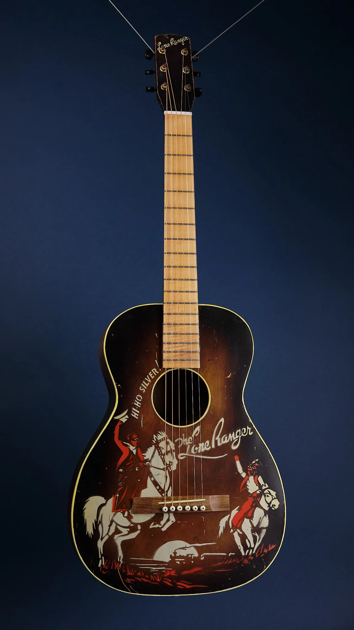 1930s Supertone by Harmony 'Lone Ranger' Parlour Sunburst - Image 4
