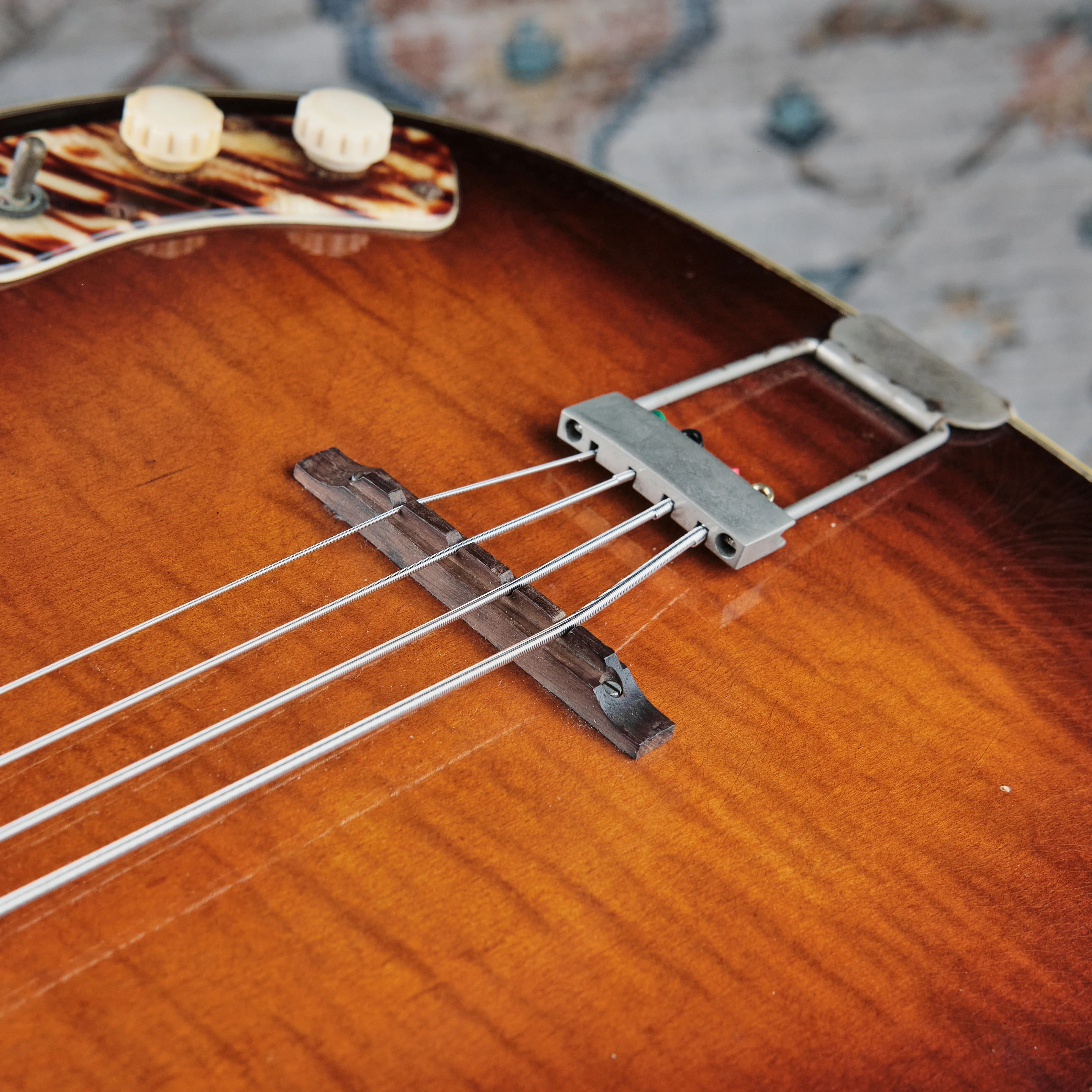 1950s Kay Pro Bass Sunburst - Image 5
