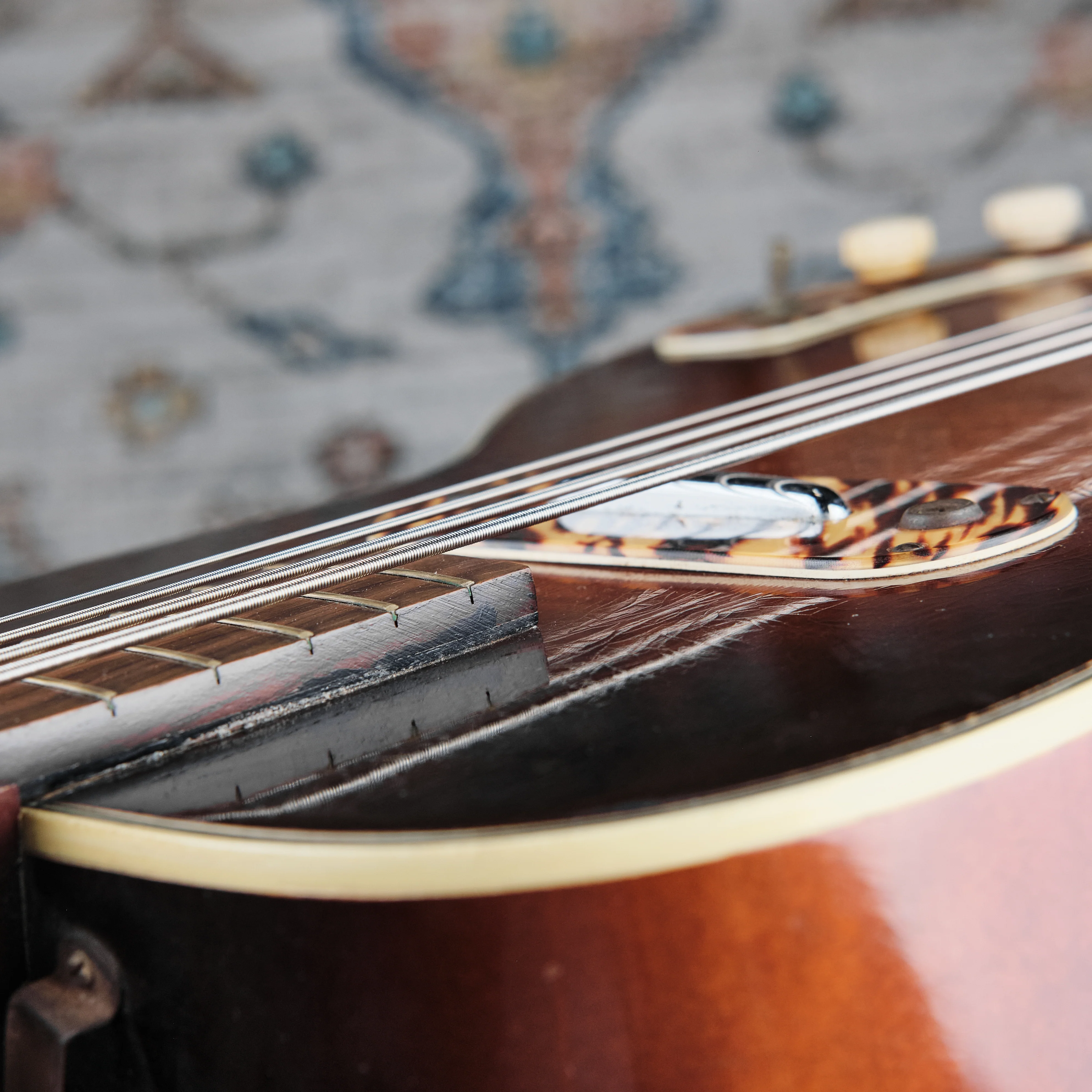 1950s Kay Pro Bass Sunburst - Image 7