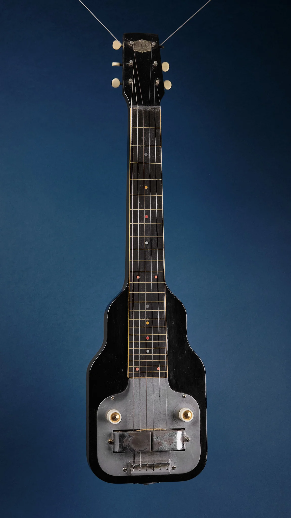 1950s Maxim Lap Steel Black - Image 3