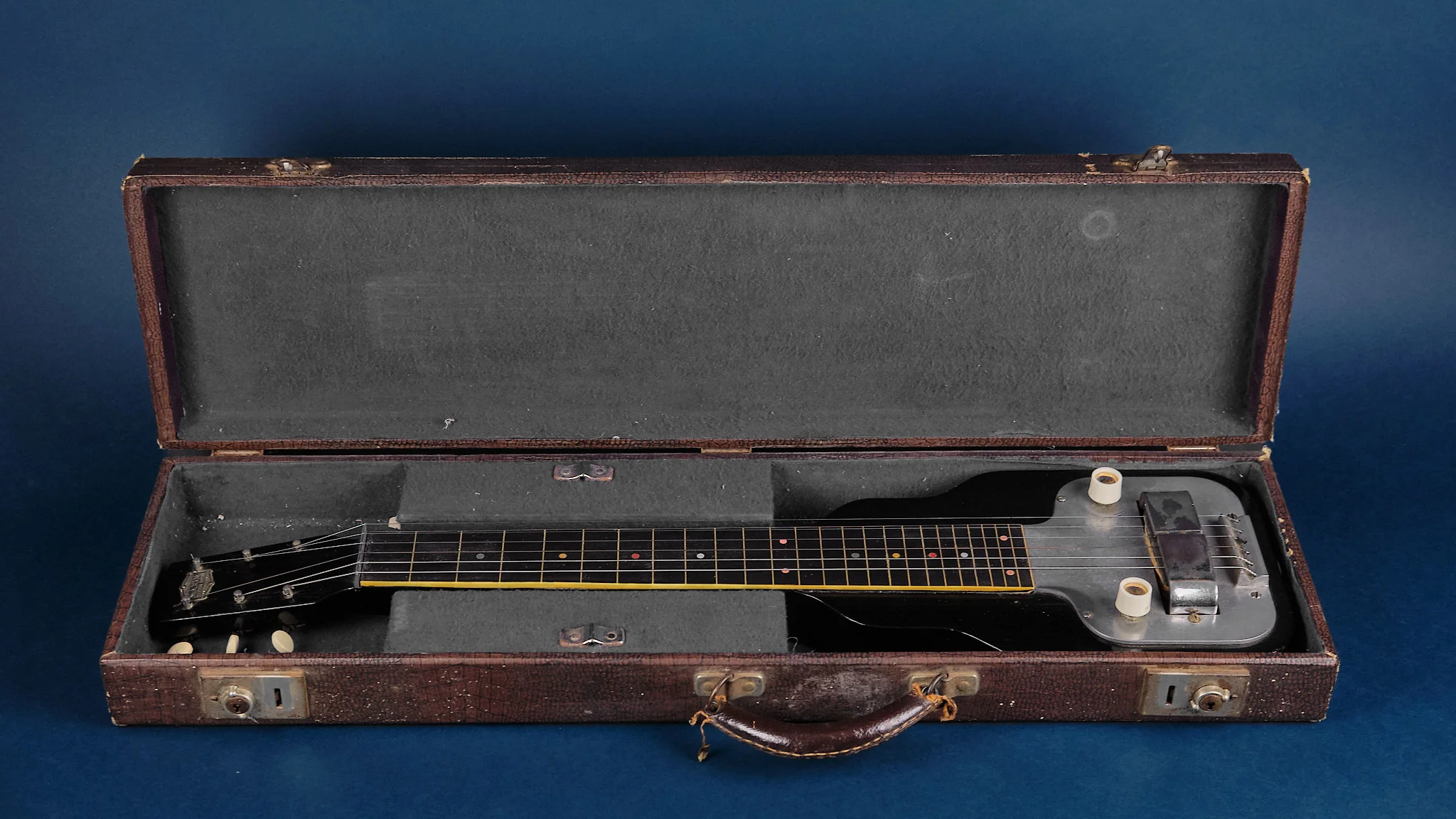 1950s Maxim Lap Steel Black - Image 9