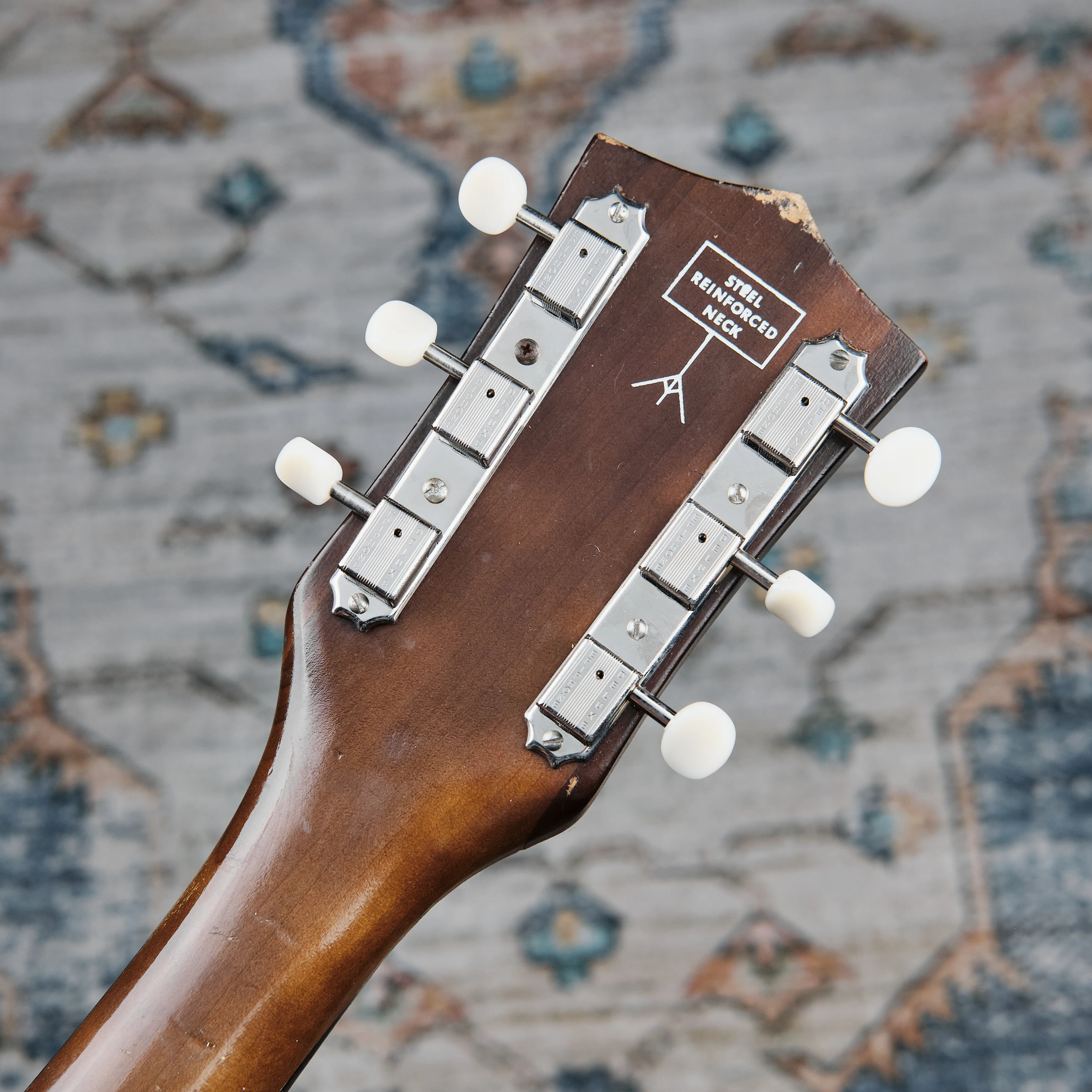 1960s Airline Flat-Top Acoustic Sunburst - Image 4