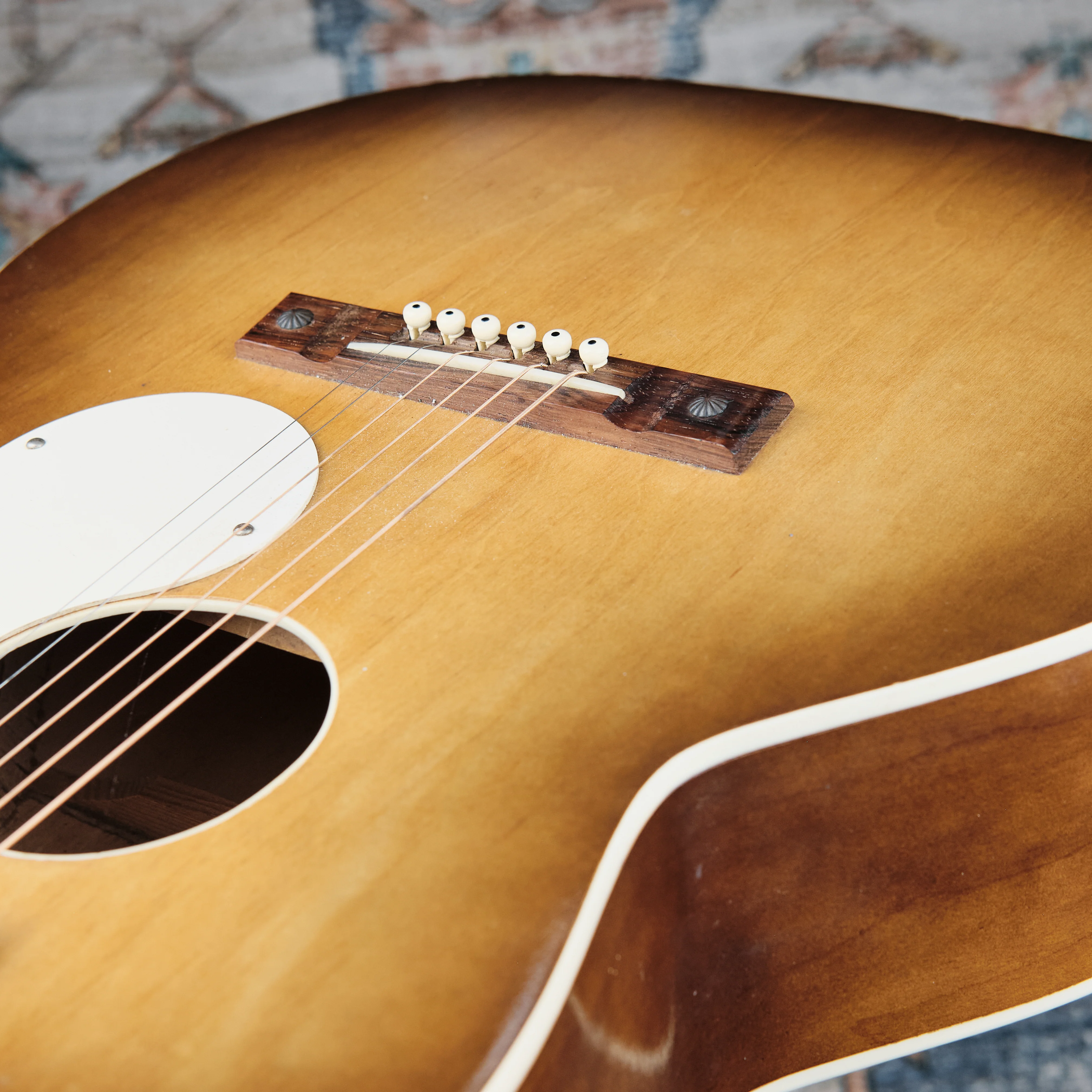 1960s Airline Flat-Top Acoustic Sunburst - Image 5