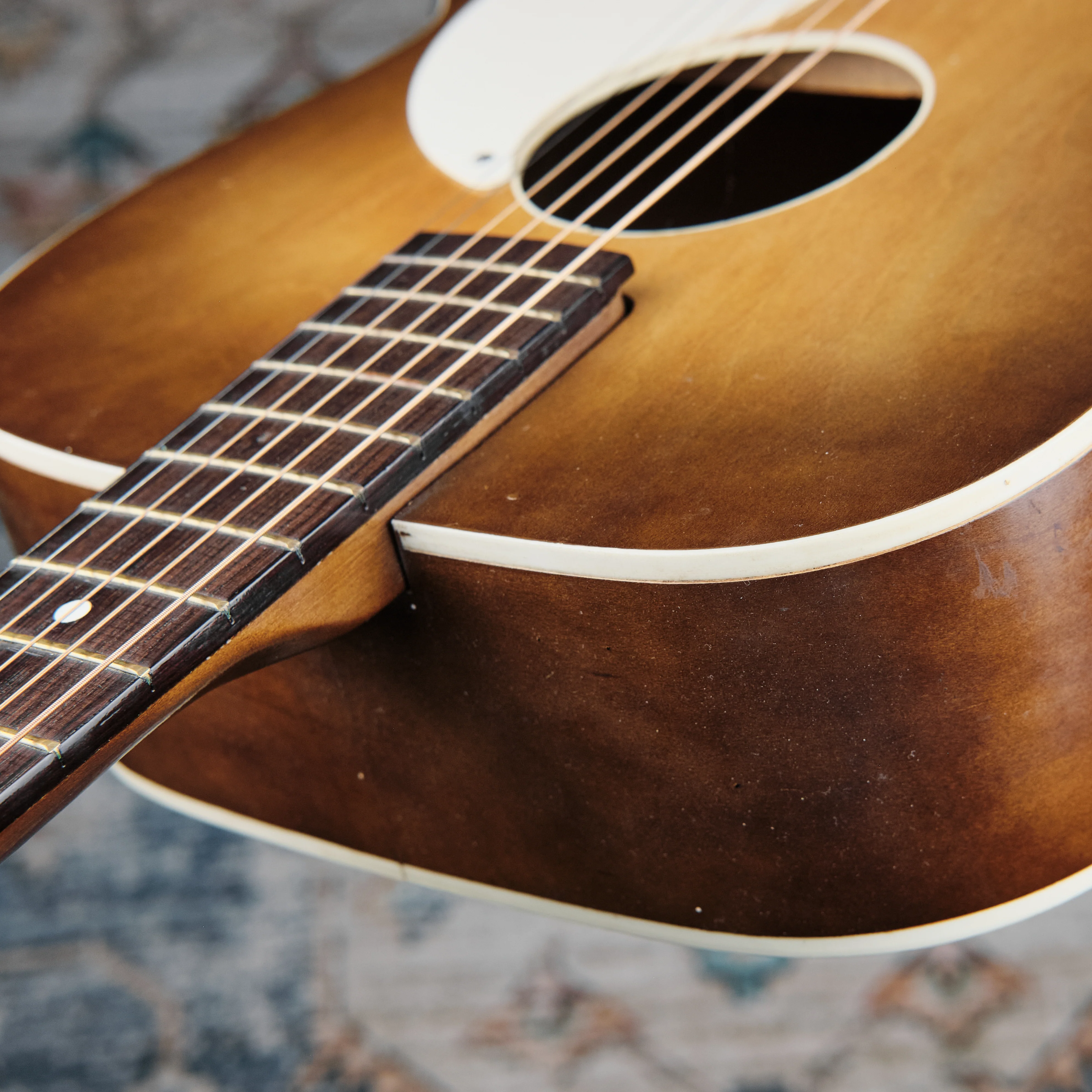 1960s Airline Flat-Top Acoustic Sunburst - Image 6