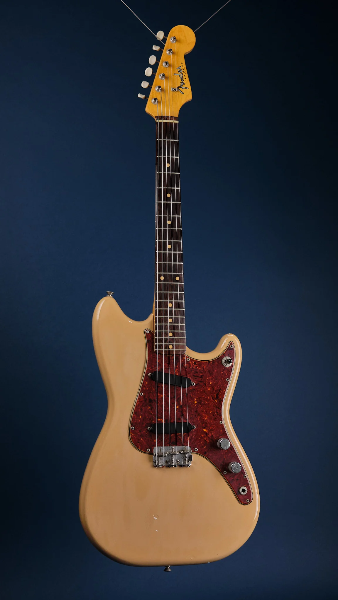 1961 Fender Musicmaster Desert Sand Refin - Image 4