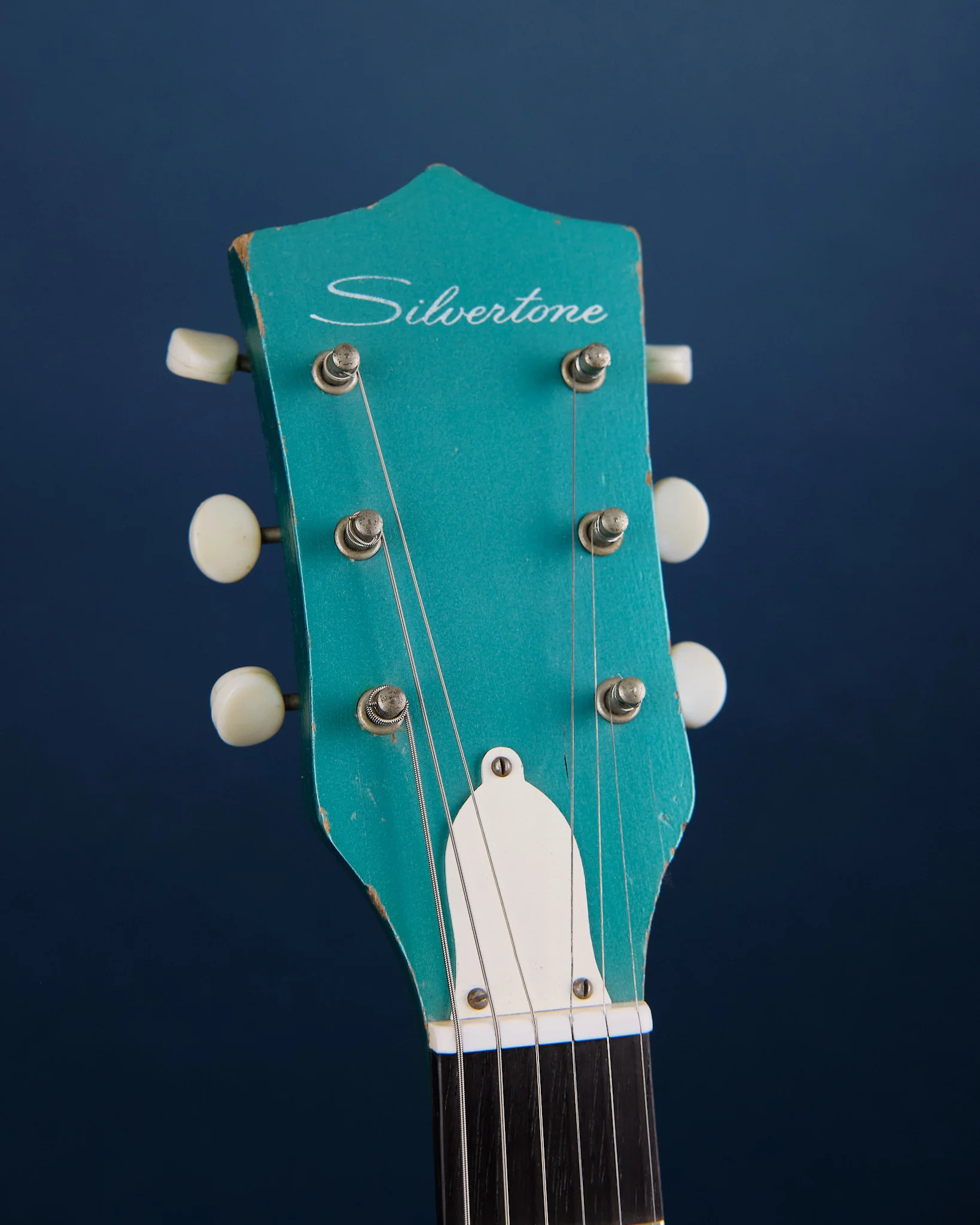 1960s Silvertone 1413L Turquoise - Image 2