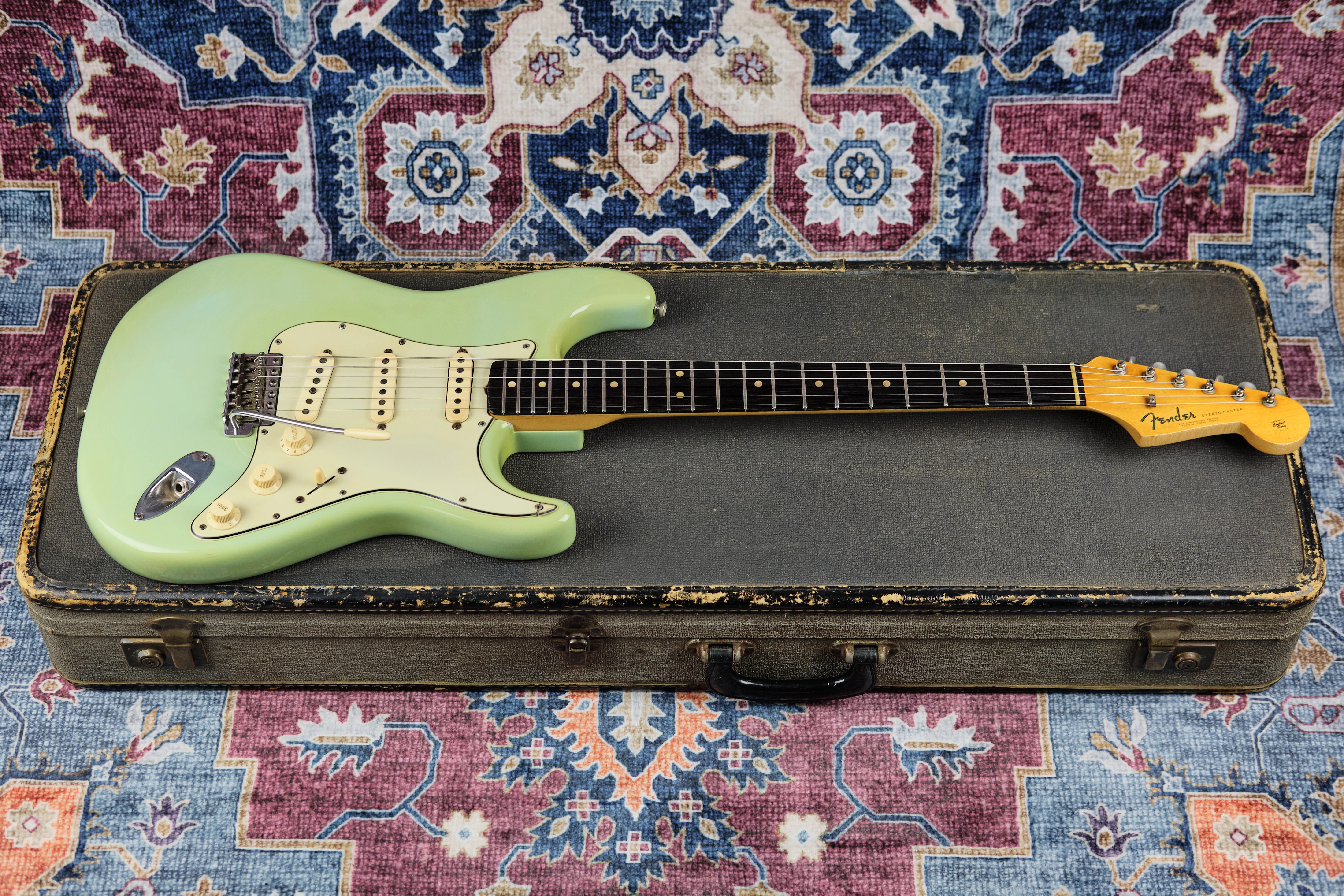 1963/64 Fender Stratocaster L Series Sonic Blue Refin - Image 5