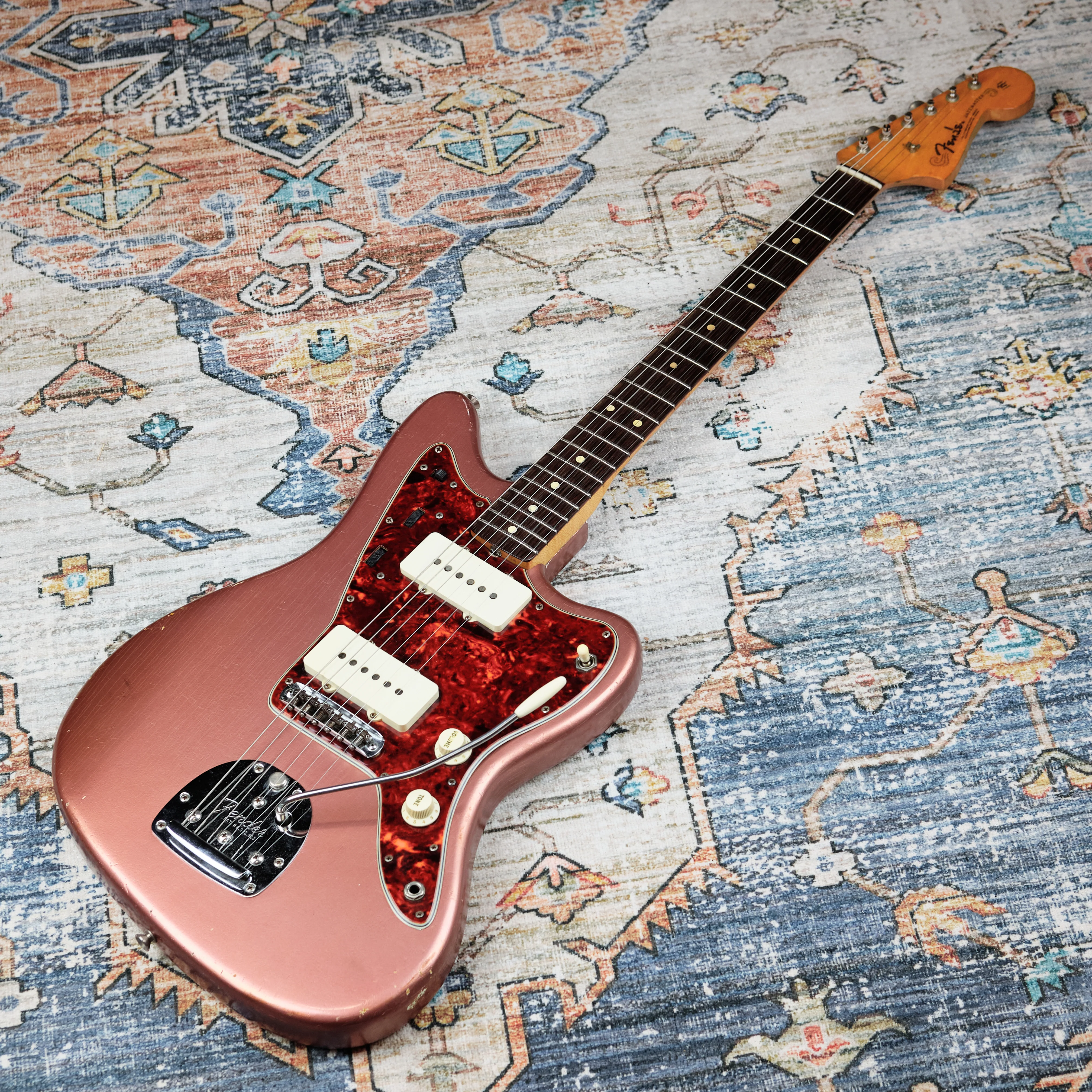 1963 Fender Jazzmaster Burgundy Mist Body Refin - Image 7