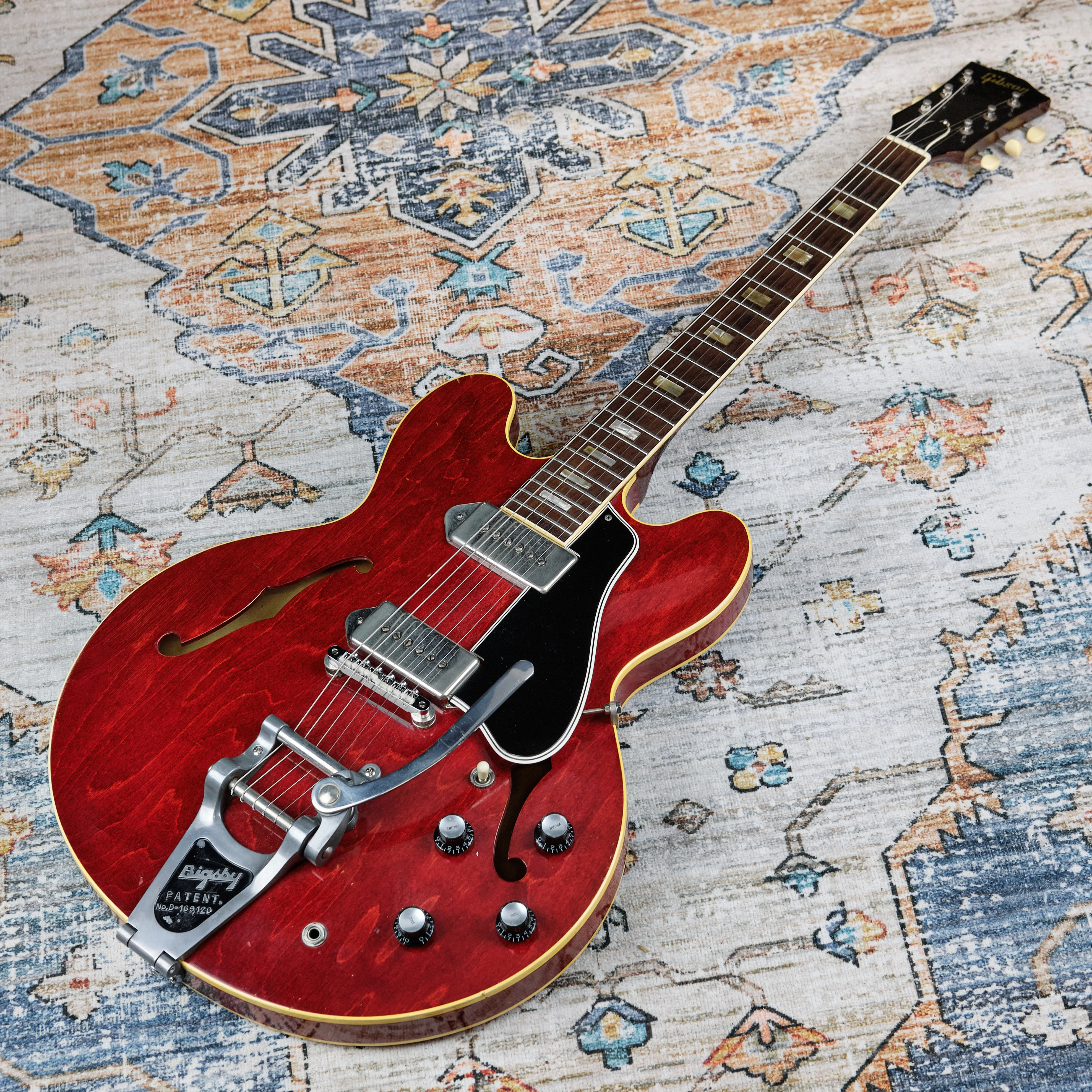 1963 Gibson ES-330 Bigsby Cherry Red - Image 7