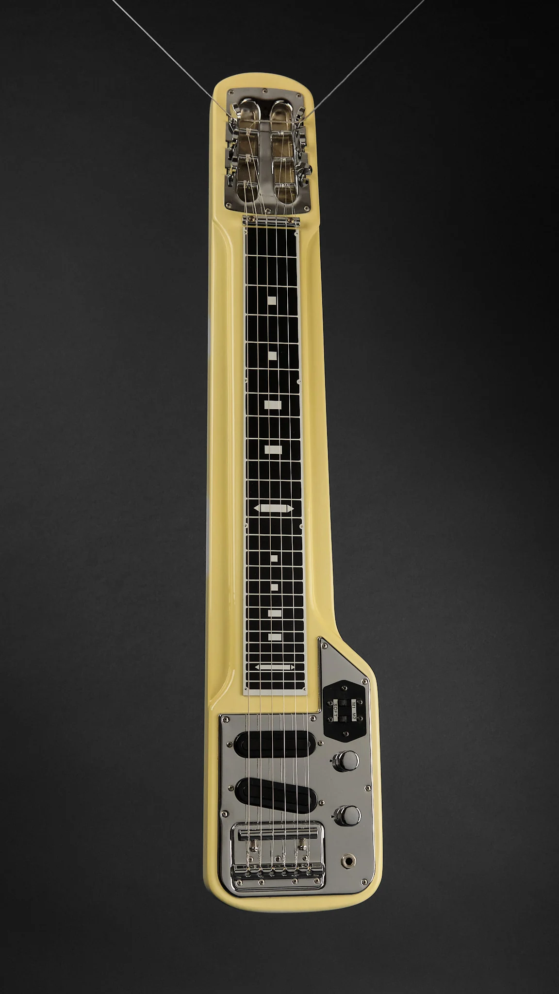 1970s Guyatone HG-306C Lap Steel Aged White - Image 2