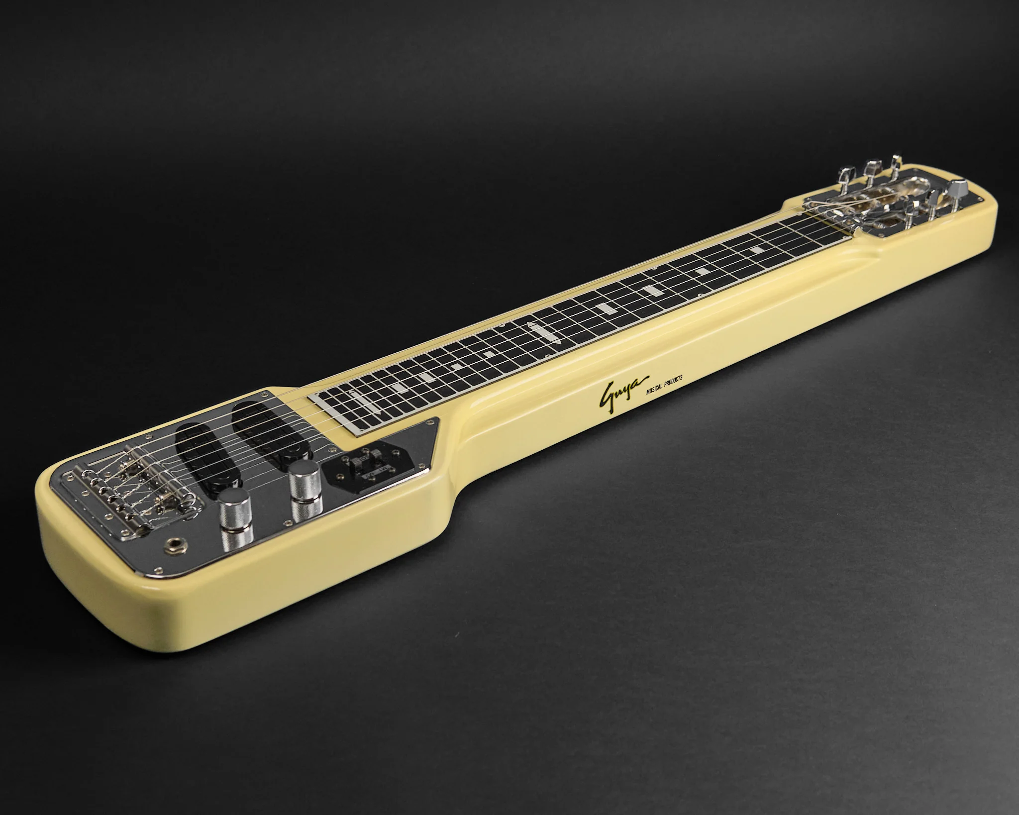 1970s Guyatone HG-306C Lap Steel Aged White - Image 5