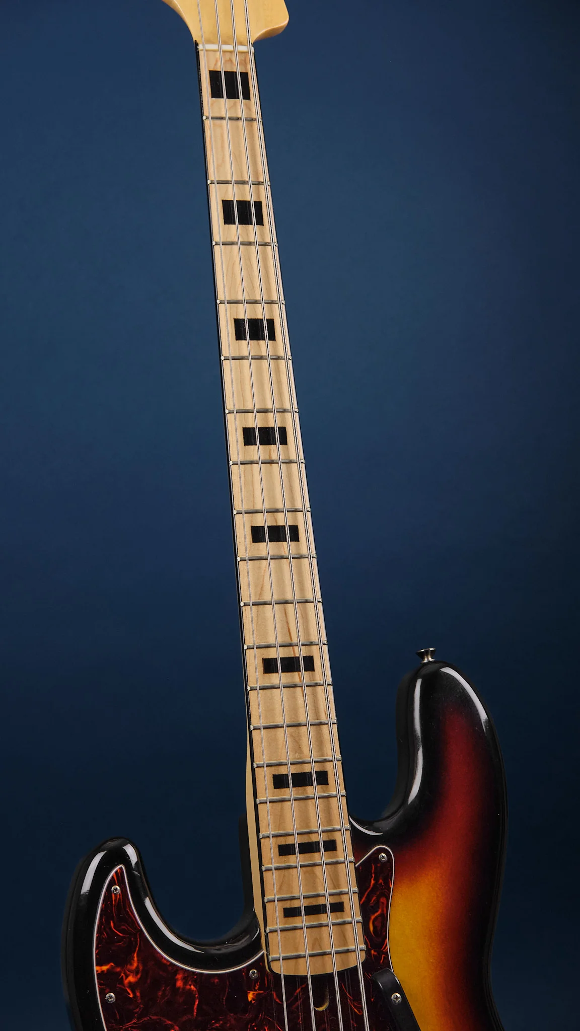 1970s Maya Jazz Bass Left Handed Sunburst - Image 6