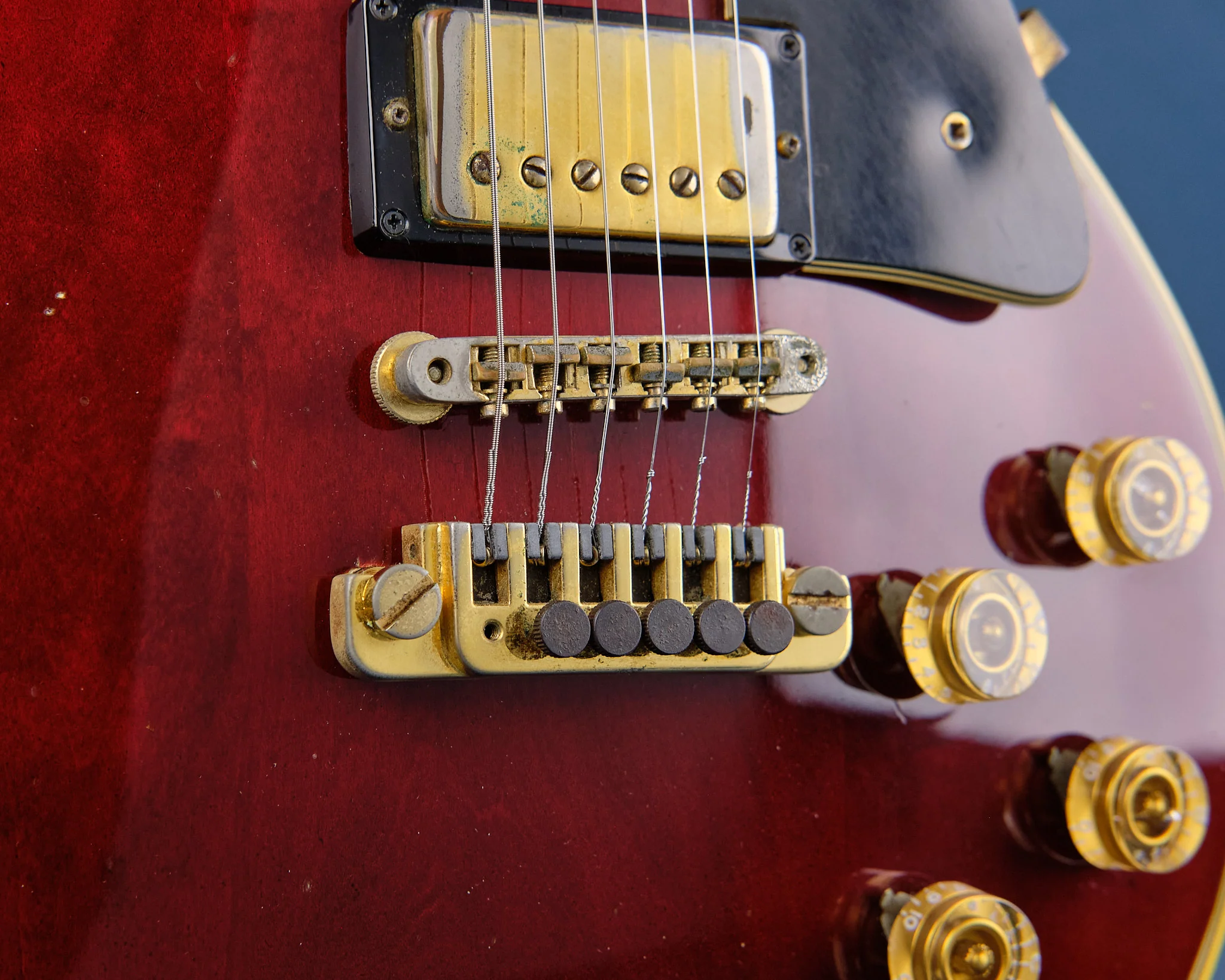1974 Gibson Les Paul Custom '20th Anniversary' Wine Red - Image 6