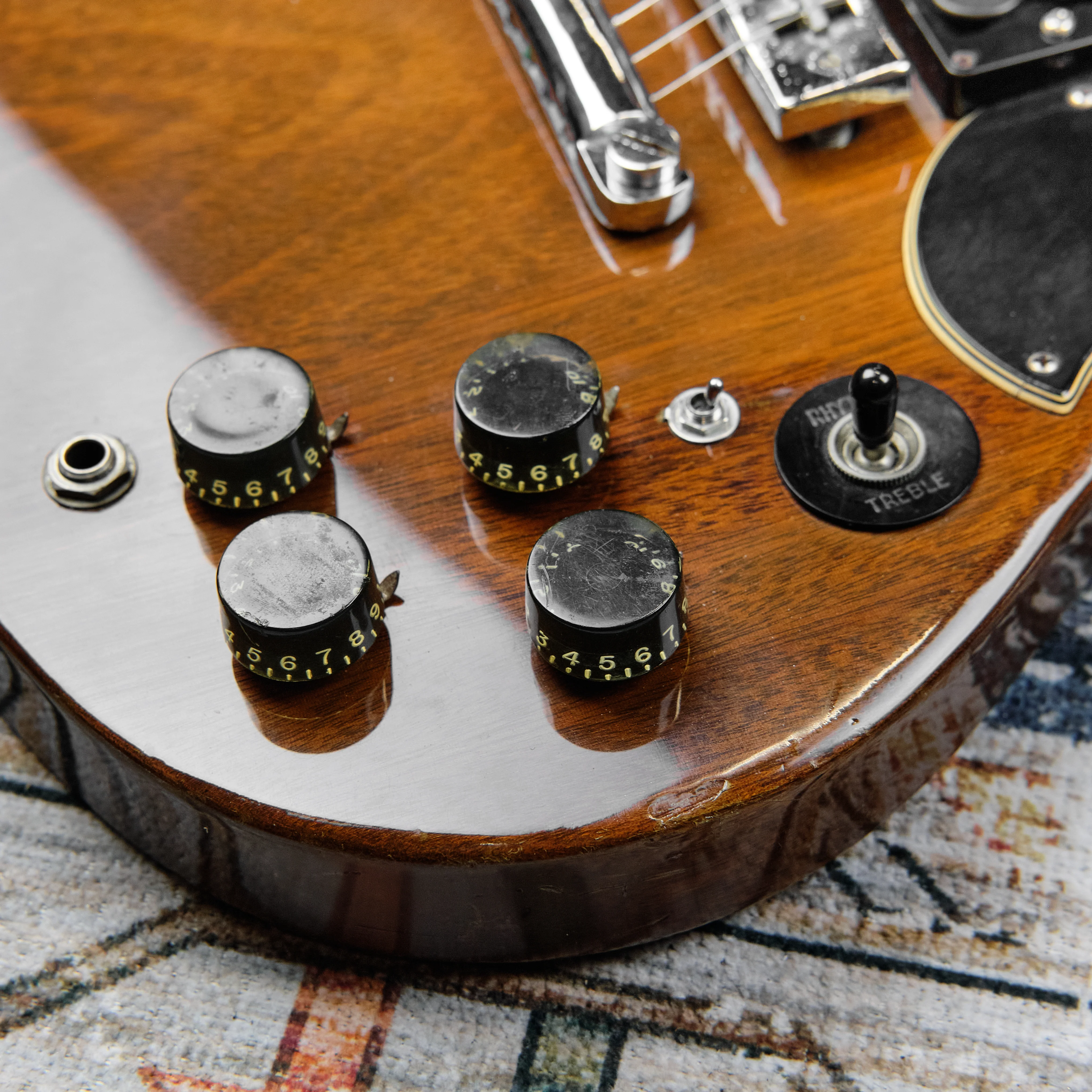 1974 Gibson SG Standard Walnut DiMarzio Super Distortions - Image 5