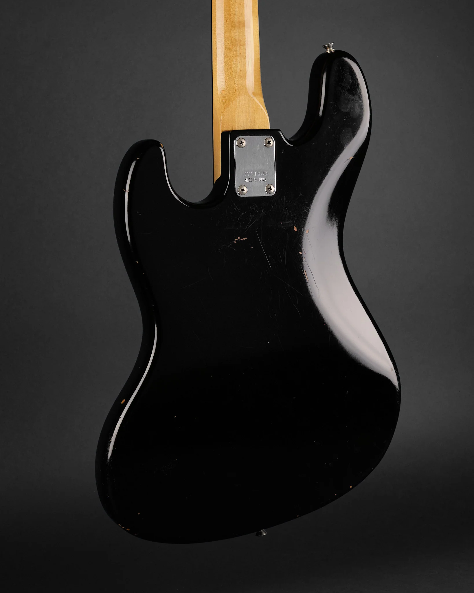 1975 Ibanez 2365B Jazz Bass Black - Image 3