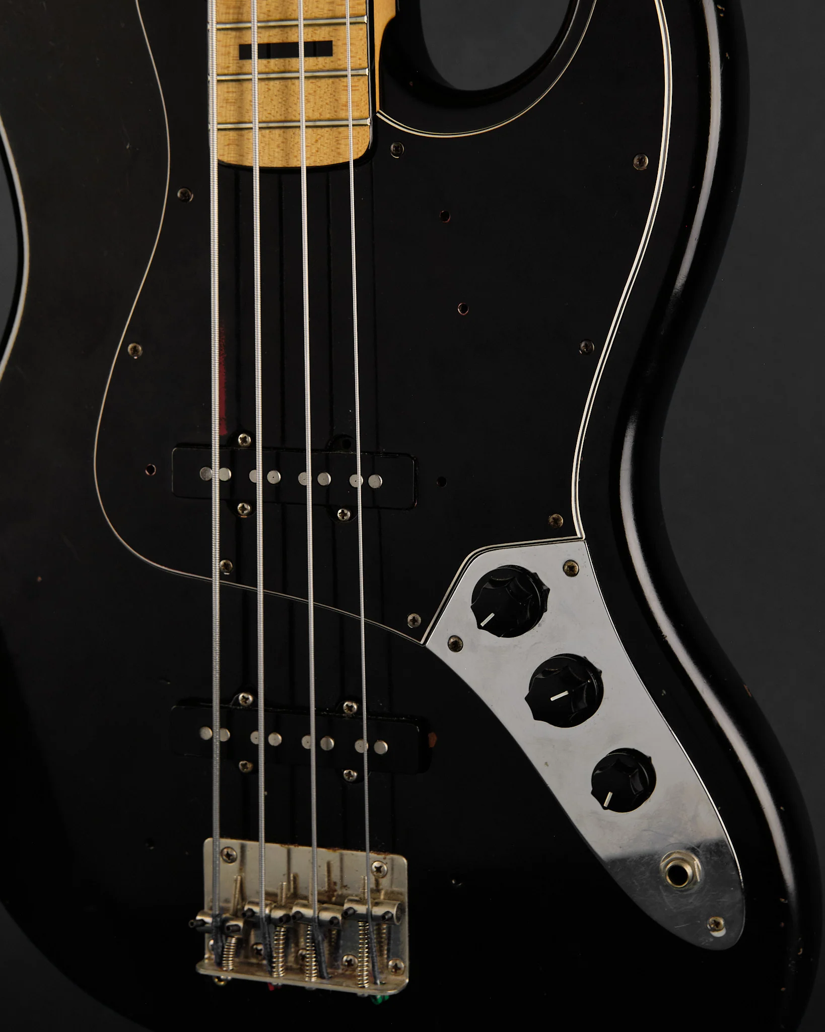 1975 Ibanez 2365B Jazz Bass Black - Image 9