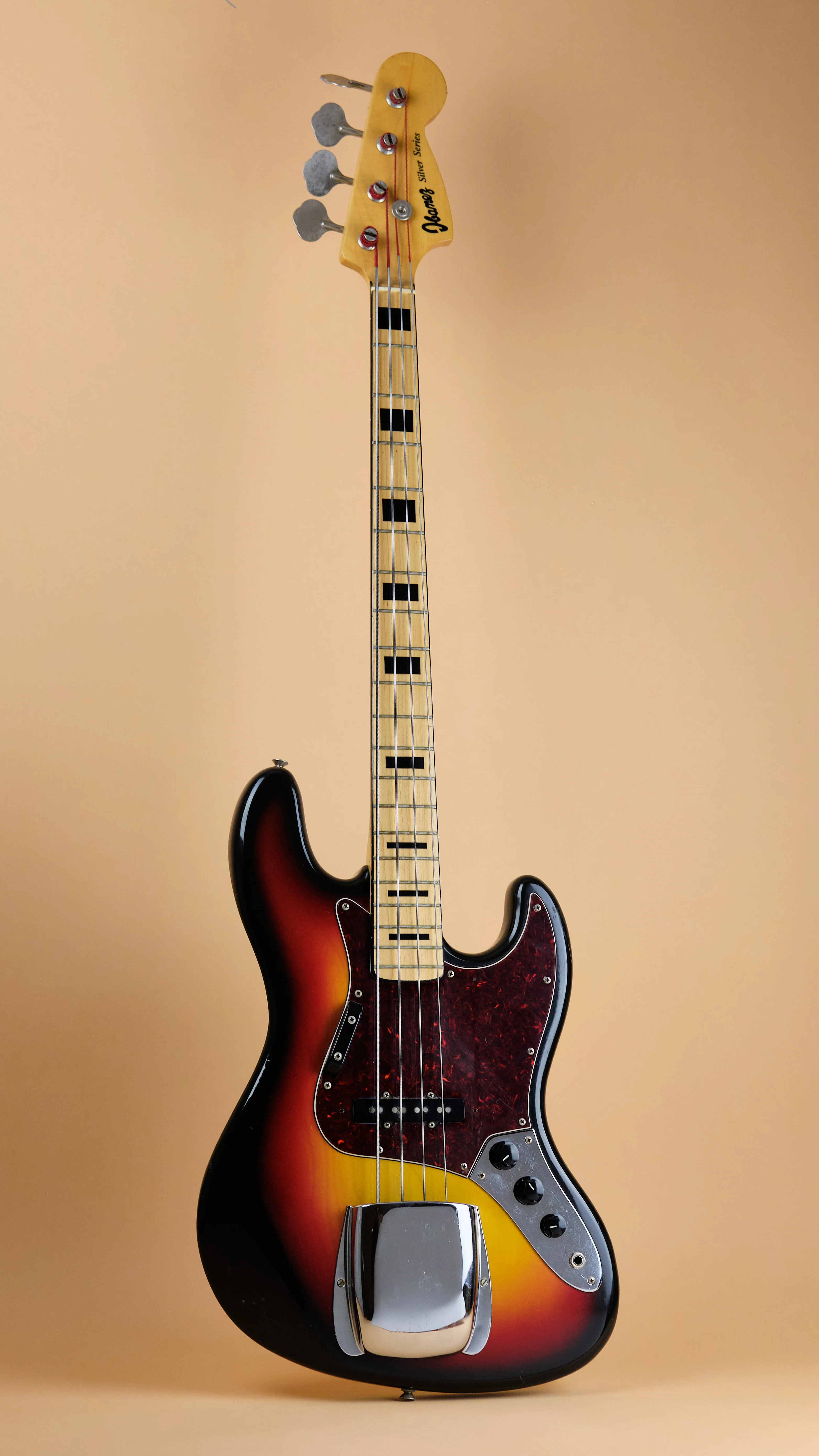 1977 Ibanez Silver Series Jazz Bass Sunburst - Image 5