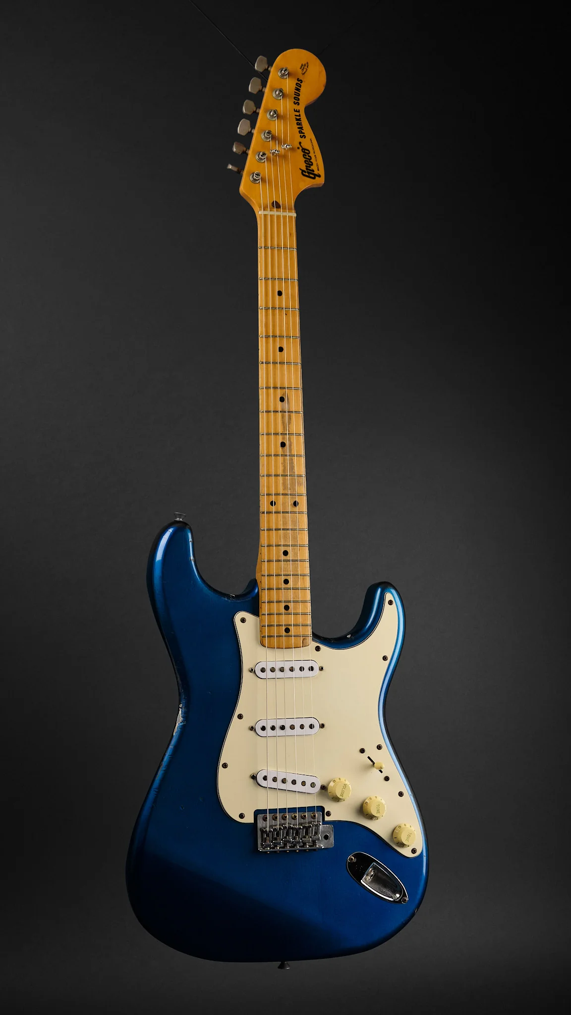 1978 Greco SE600 Sparkle Sounds Lake Placid Blue - Image 4