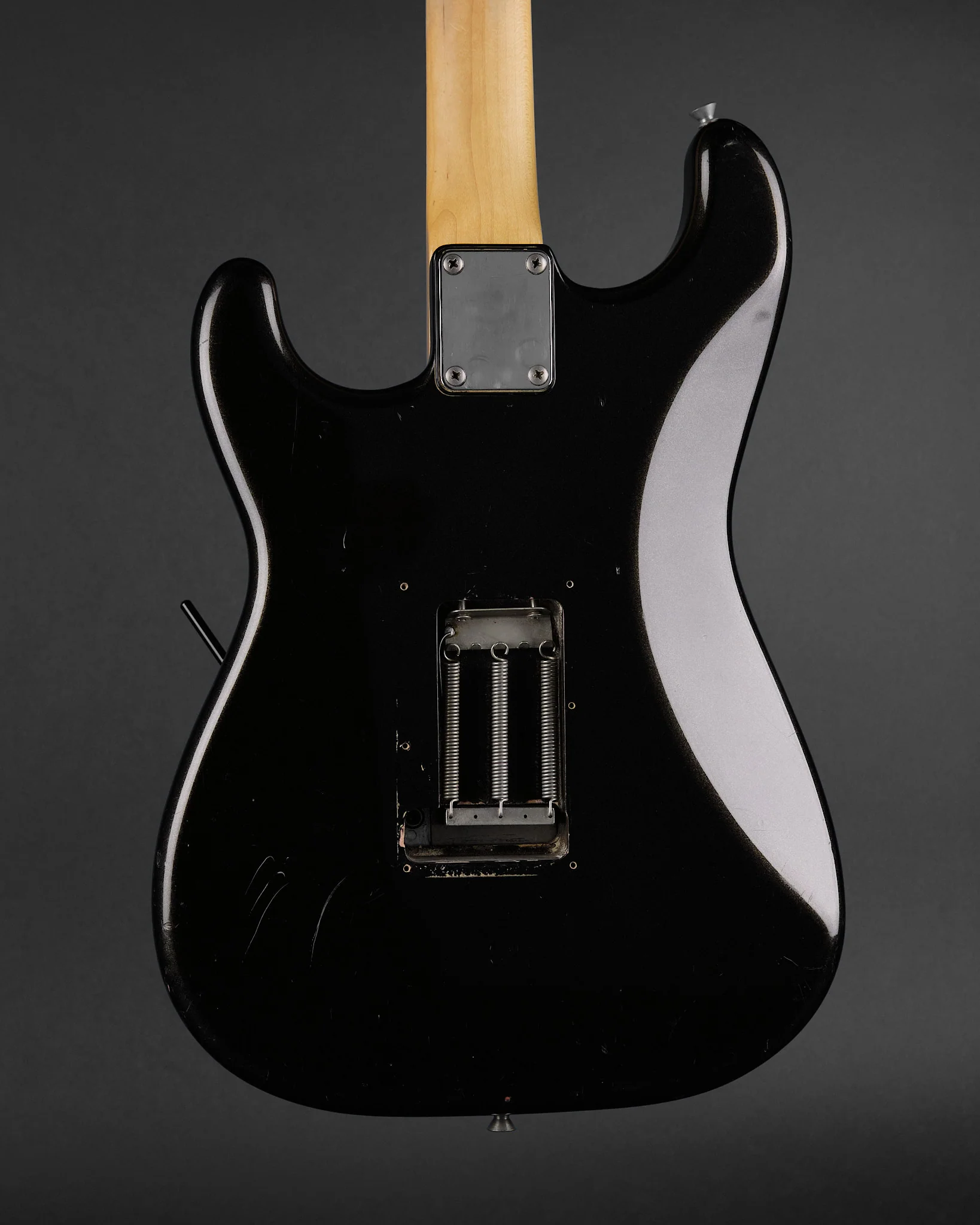 1980s Fender MIJ Contemporary Stratocaster Charcoal Frost - Image 3