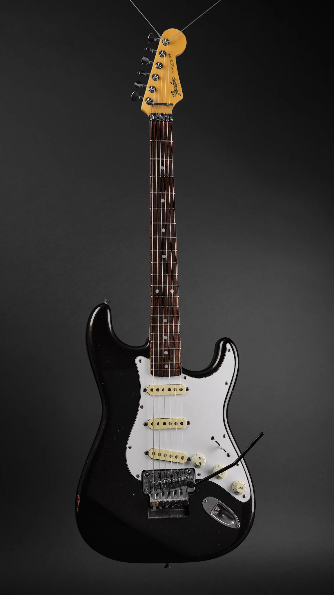 1980s Fender MIJ Contemporary Stratocaster Charcoal Frost - Image 4