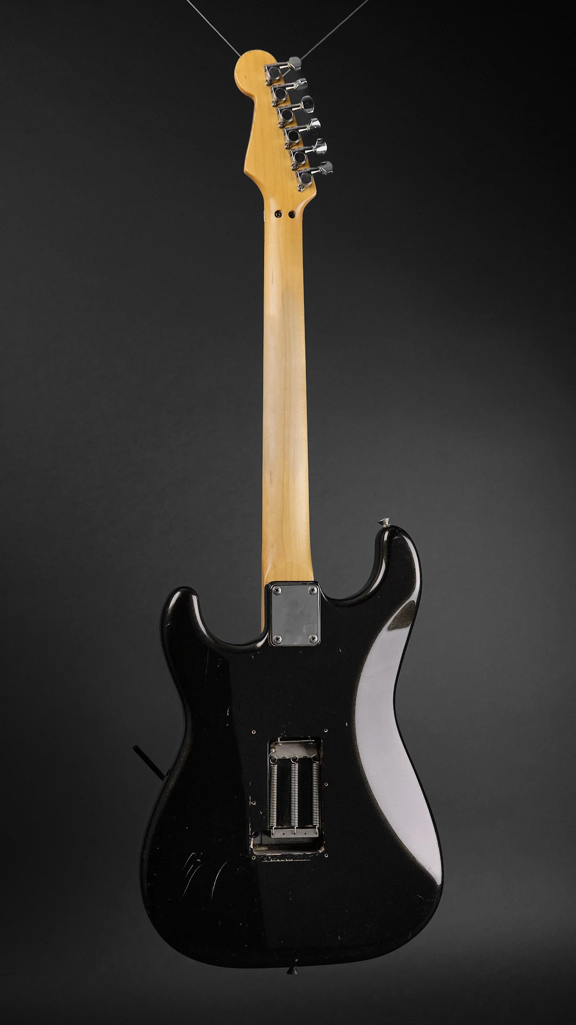 1980s Fender MIJ Contemporary Stratocaster Charcoal Frost - Image 5