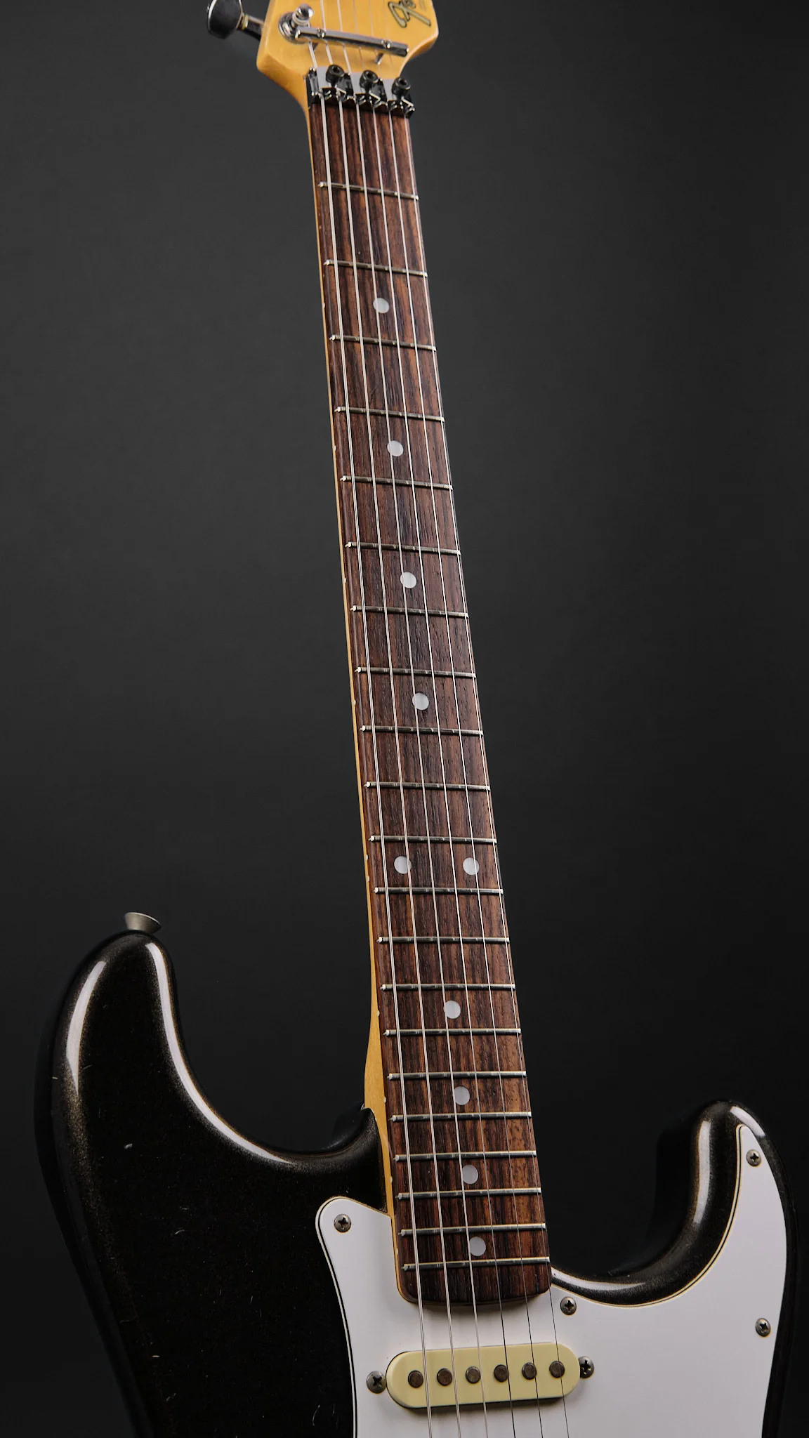 1980s Fender MIJ Contemporary Stratocaster Charcoal Frost - Image 6
