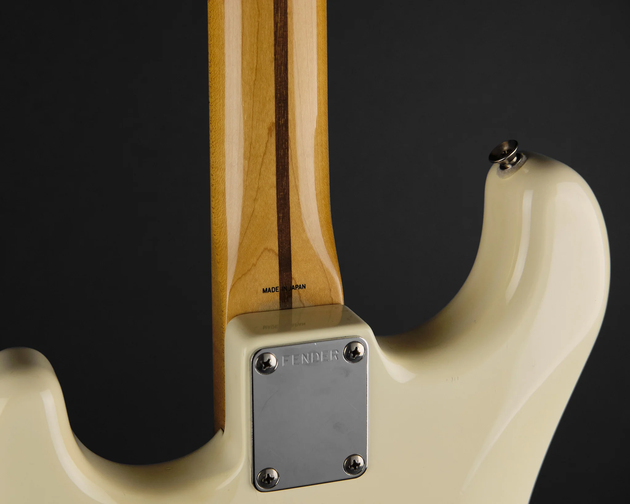 1980s Fender MIJ ST57-55 '57 Stratocaster Vintage White - Image 11