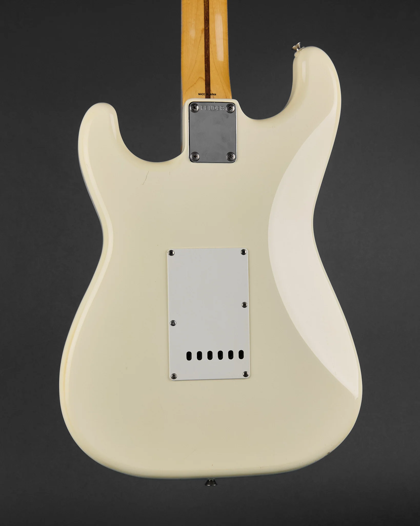 1980s Fender MIJ ST57-55 '57 Stratocaster Vintage White - Image 3