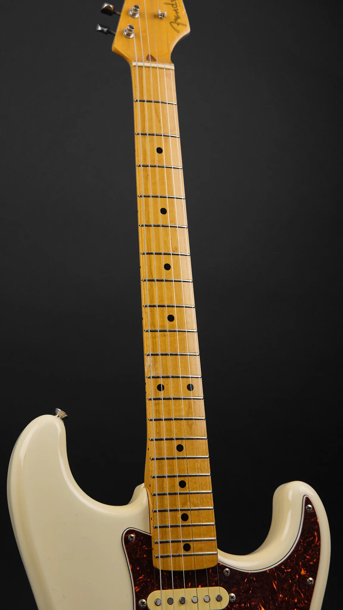 1980s Fender MIJ ST57-55 '57 Stratocaster Vintage White - Image 4