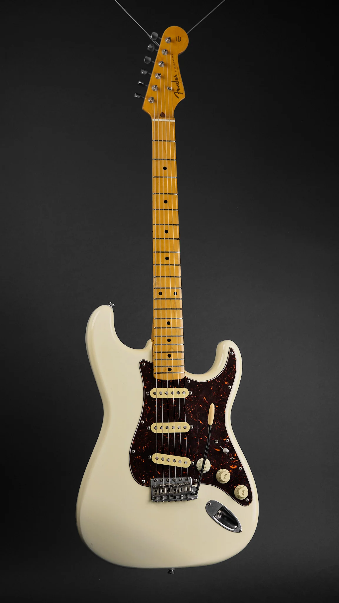 1980s Fender MIJ ST57-55 '57 Stratocaster Vintage White - Image 7