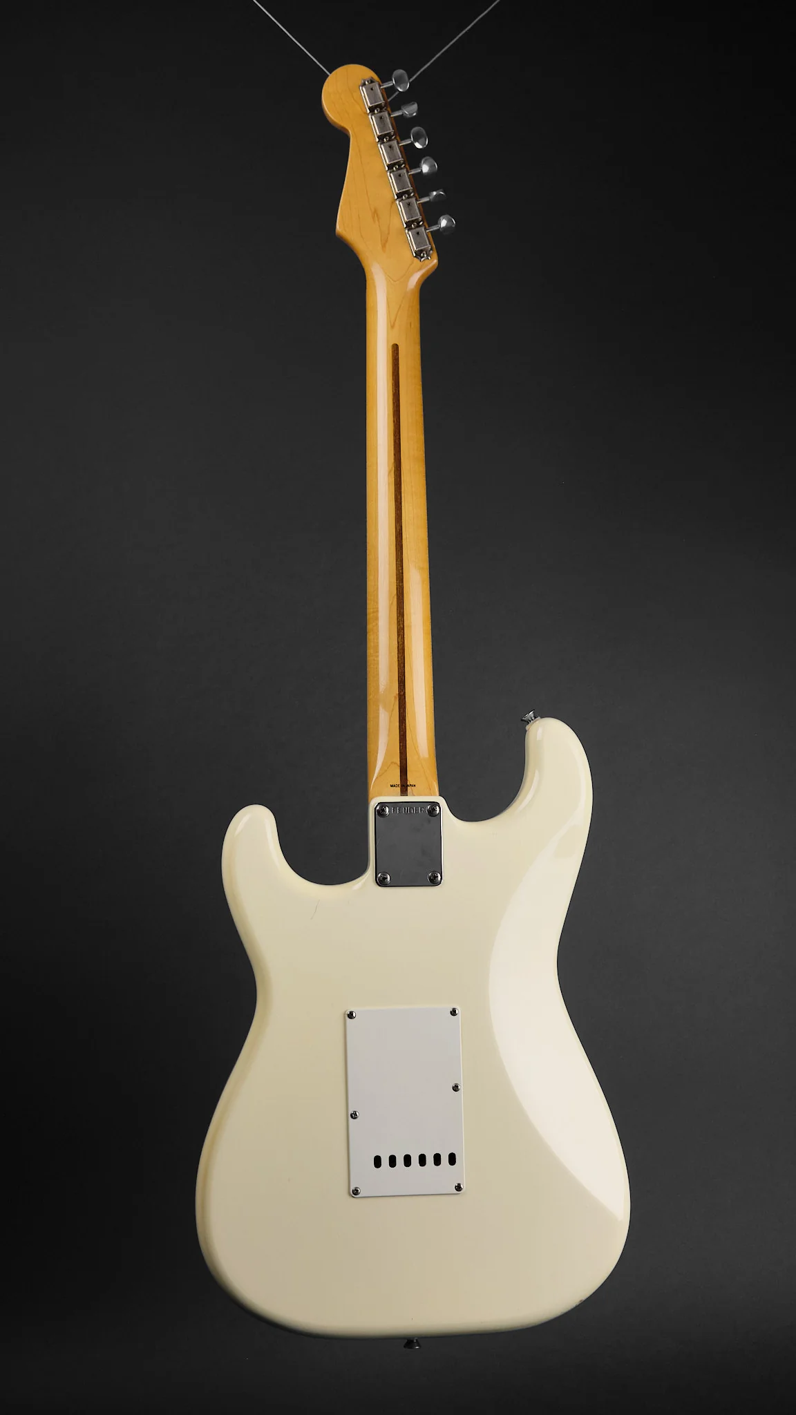 1980s Fender MIJ ST57-55 '57 Stratocaster Vintage White - Image 8