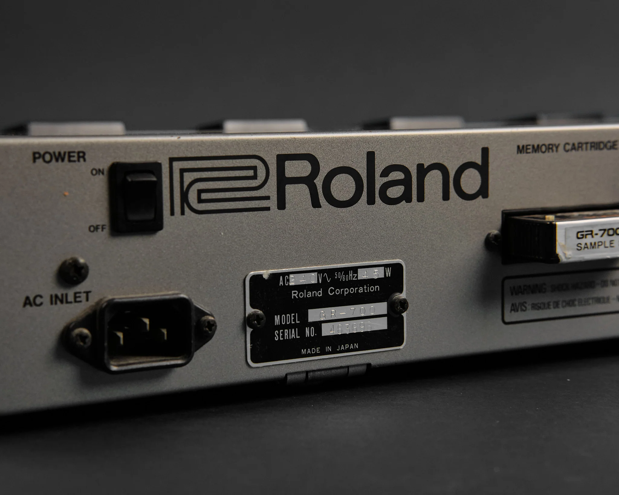 1980s Roland G-707 & GR-700 Guitar Synthesizer Silver - Image 11