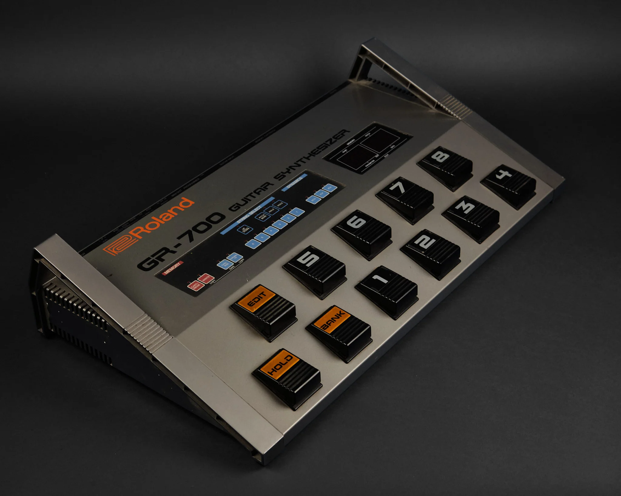 1980s Roland G-707 & GR-700 Guitar Synthesizer Silver - Image 8