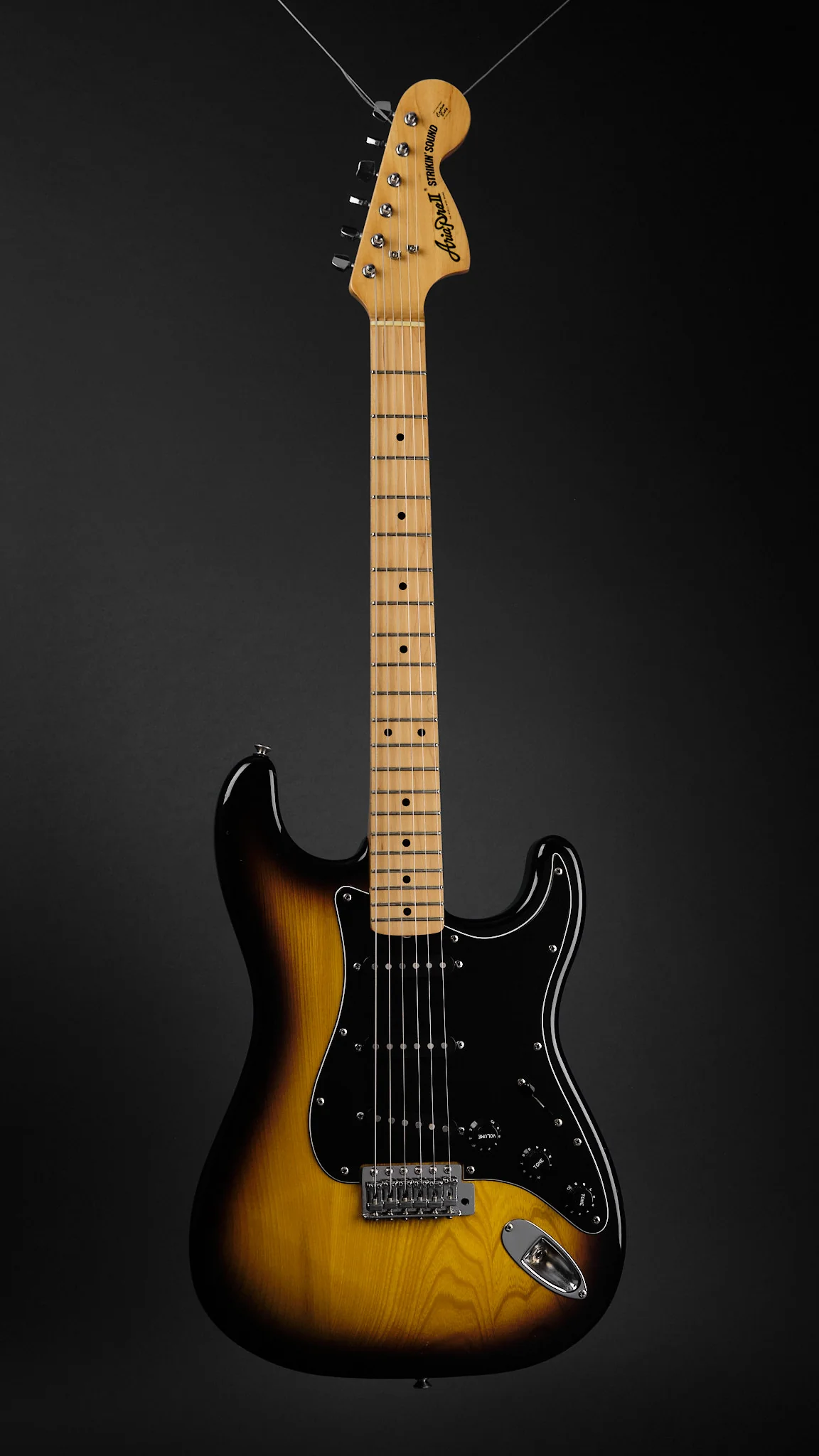 1981 Aria Pro-II ST-400 Strikin' Sound Sunburst - Image 7