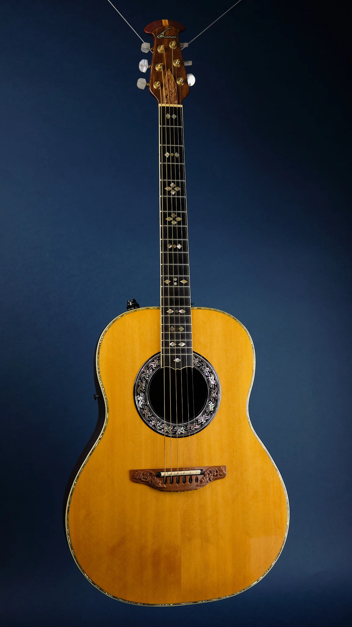 1981 Ovation 1619 Custom Legend Stereo Natural - Image 4