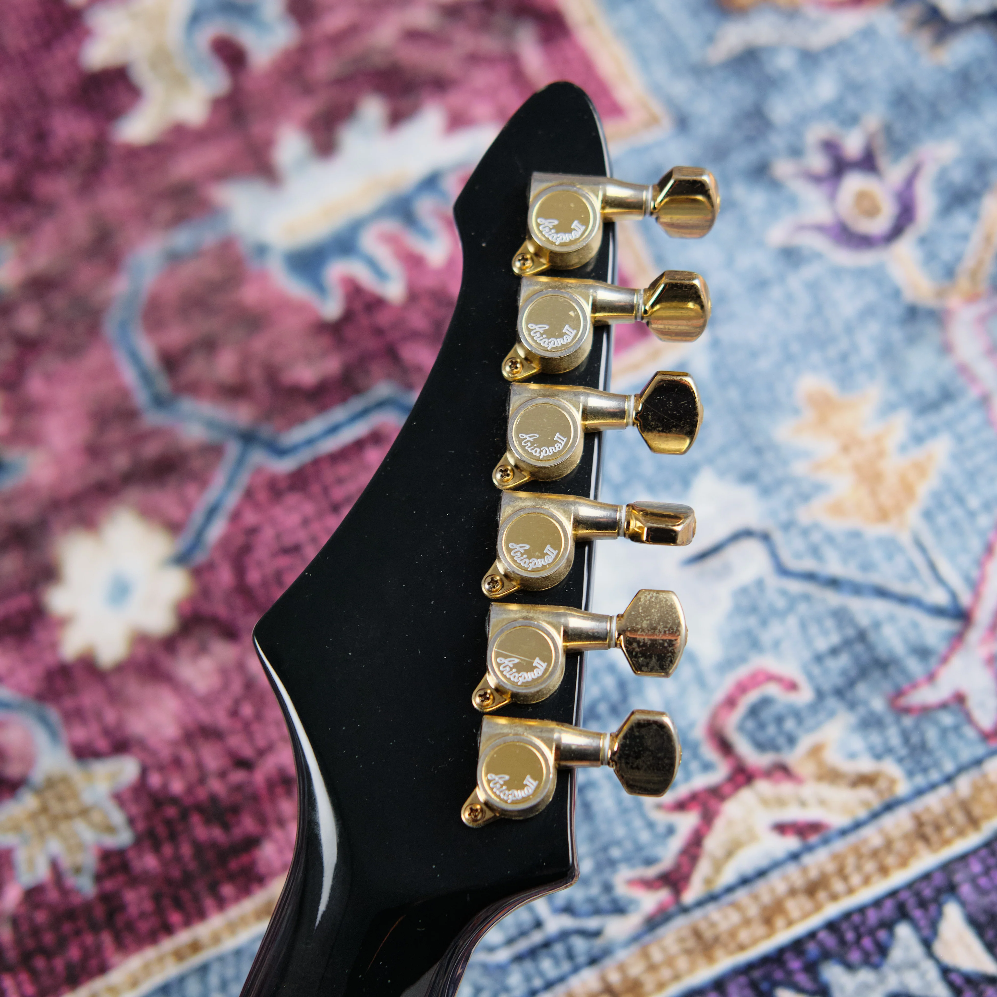 1984 Aria Pro II ZZ Deluxe Black - Image 5