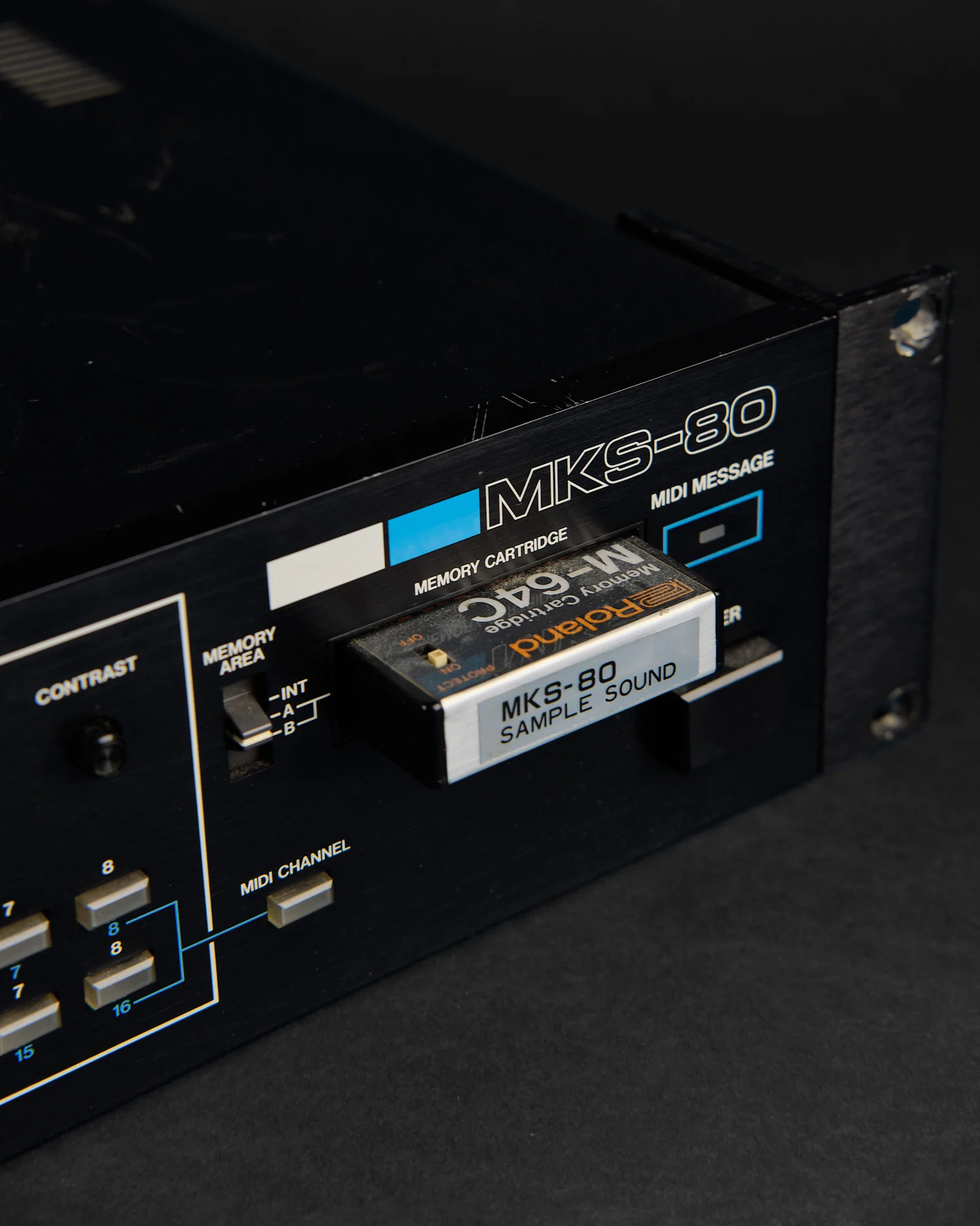 1984 Roland MKS-80 Super Jupiter Rack Mount Analog Synthesizer - Image 3