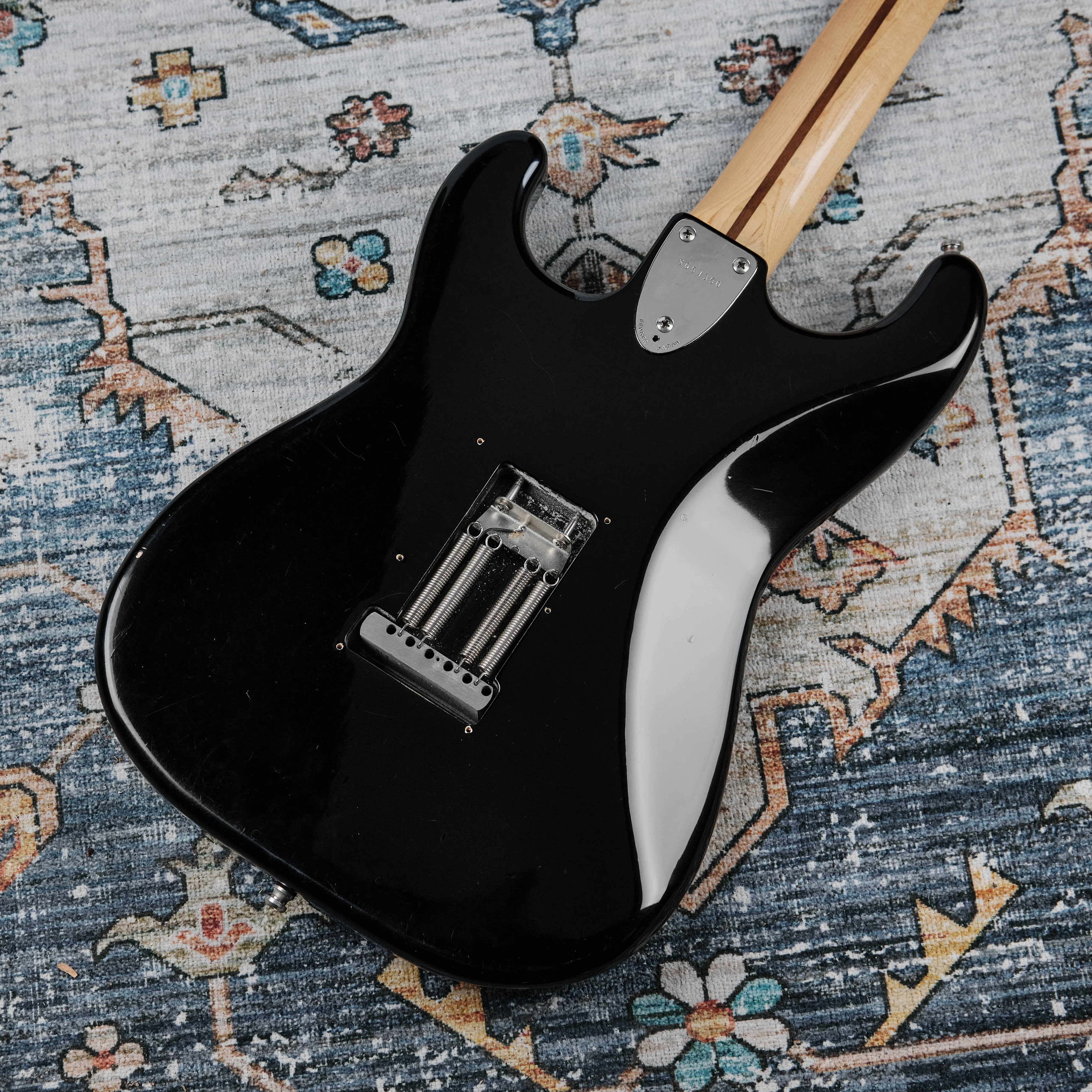 1984 Squier JV CST-30 Stratocaster Made in Japan Black - Image 4