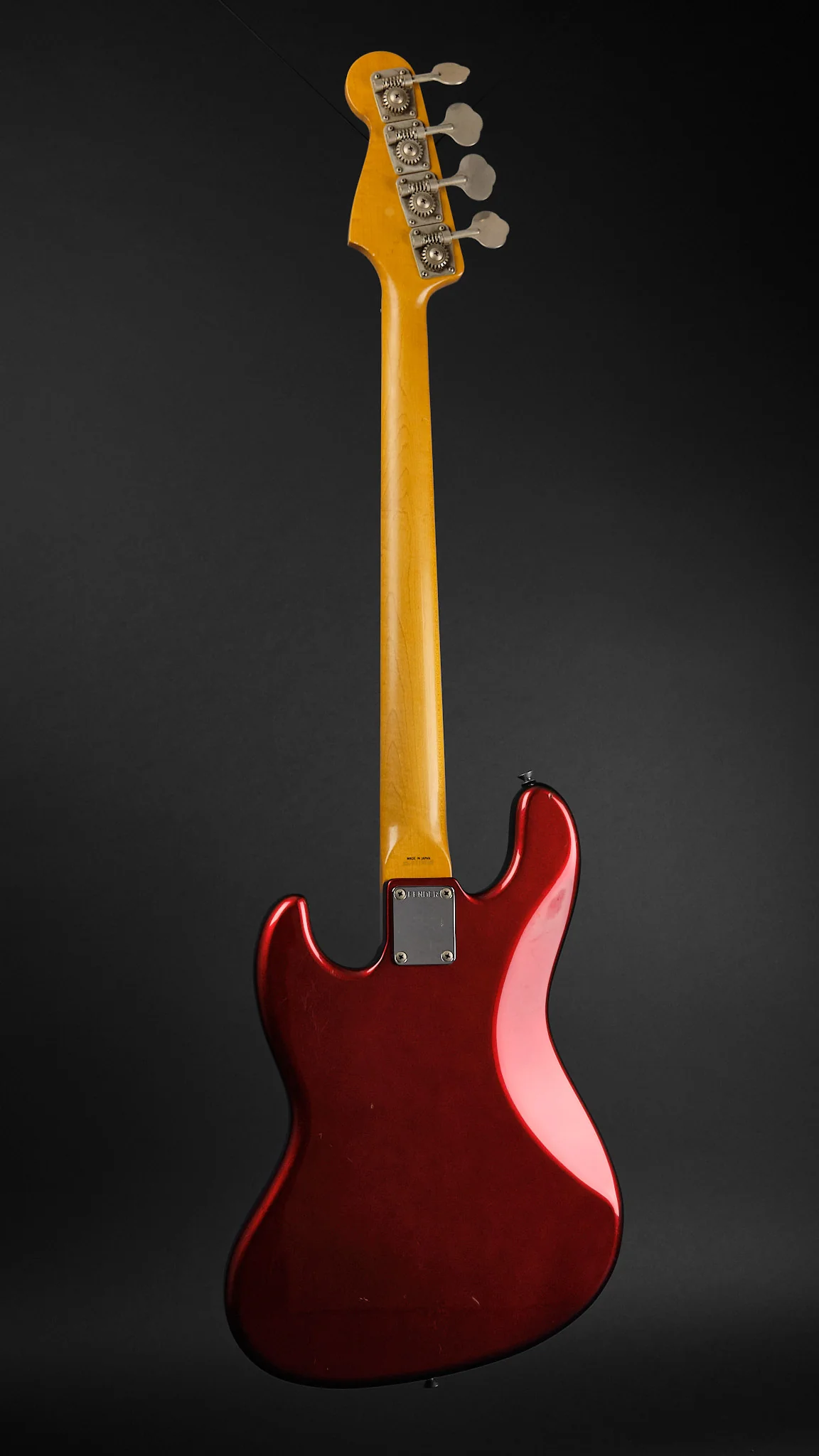 1986 Fender MIJ JB-406 Jazz Bass Candy Apple Red - Image 5