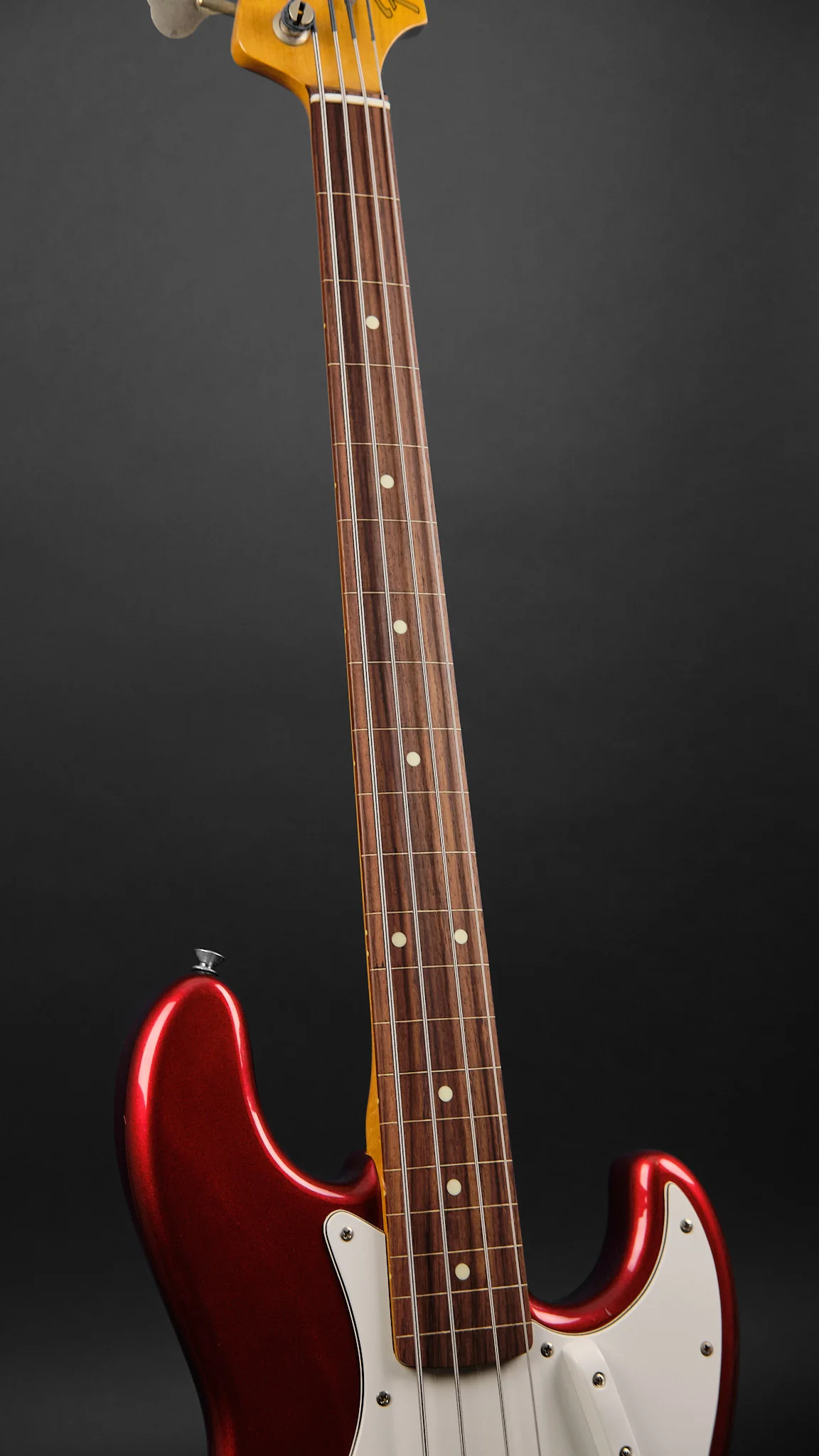 1986 Fender MIJ JB-406 Jazz Bass Candy Apple Red - Image 6