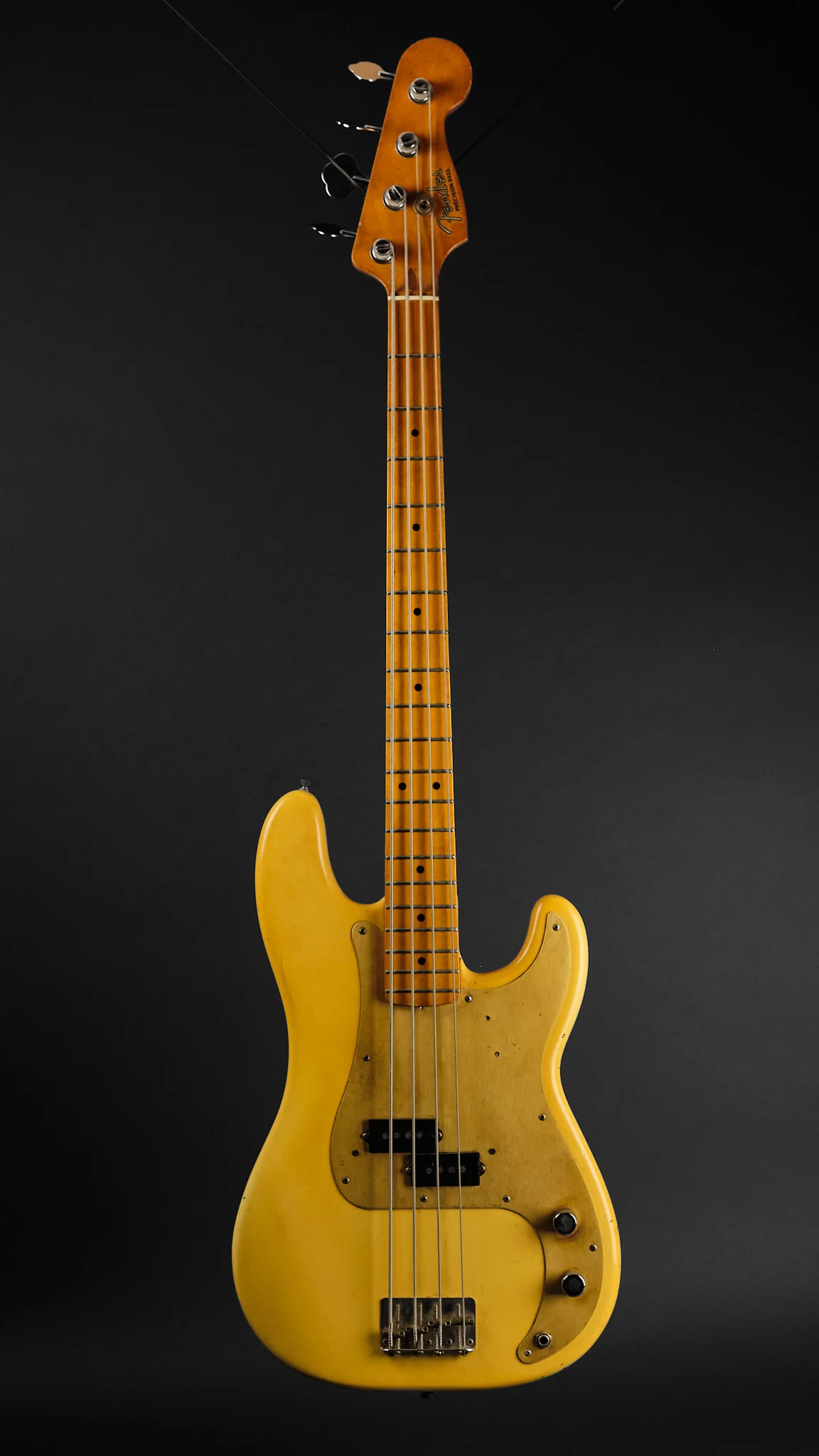 1989 Fender American Vintage '57 Precision Bass Vintage White - Image 4