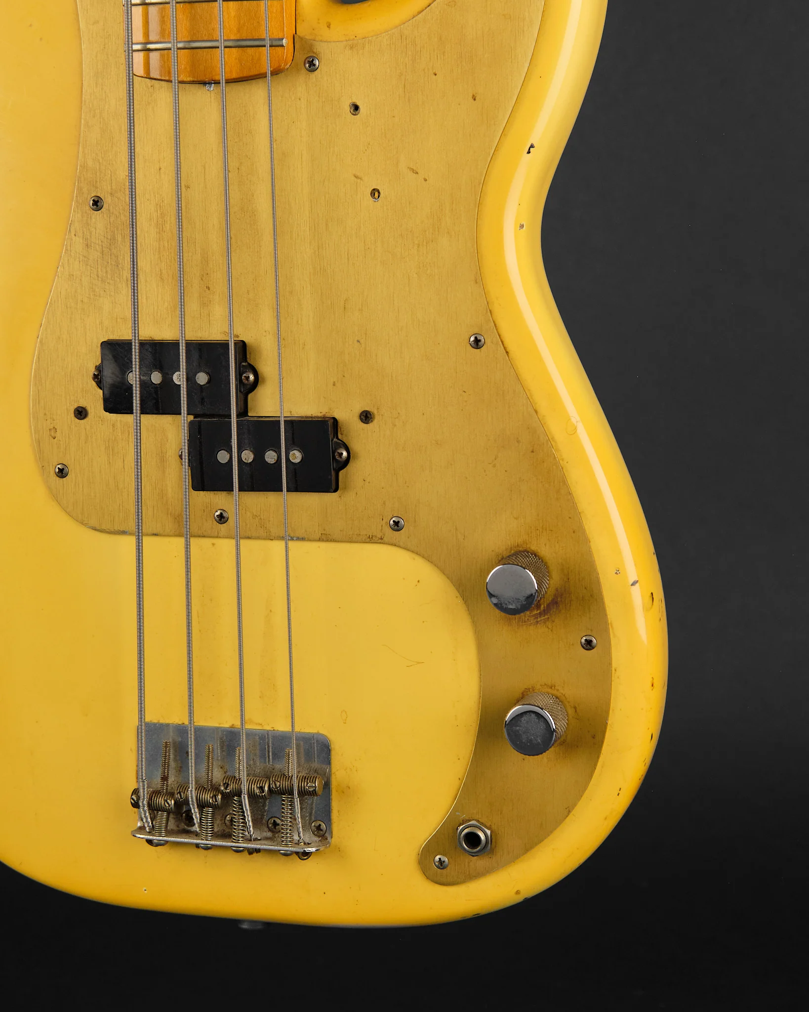 1989 Fender American Vintage '57 Precision Bass Vintage White - Image 8