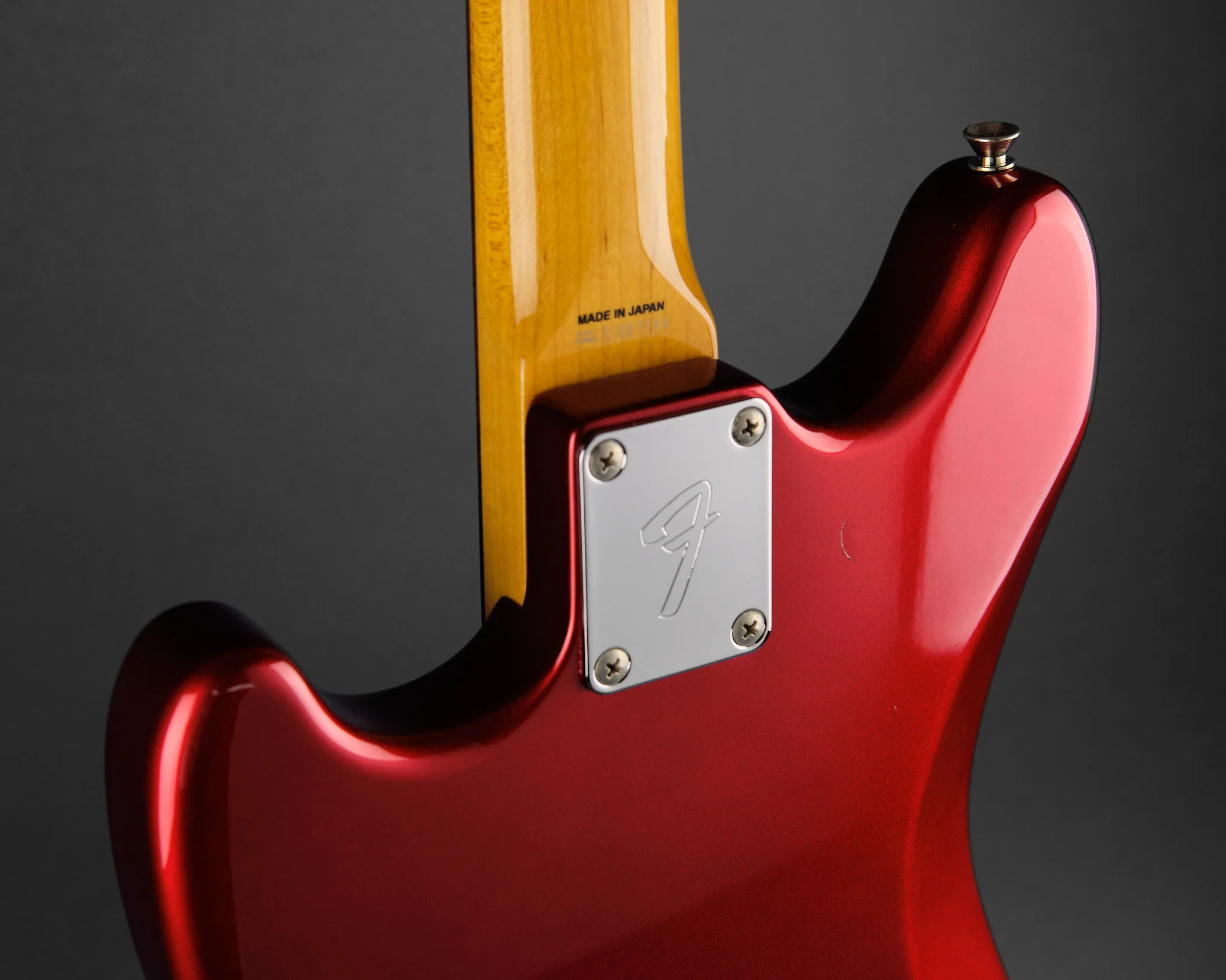 2009 Fender MIJ MG-69 Mustang Candy Apple Red - Image 11
