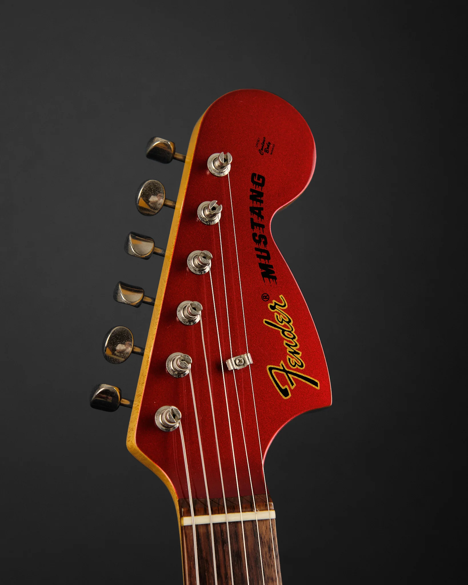 2009 Fender MIJ MG-69 Mustang Candy Apple Red - Image 2