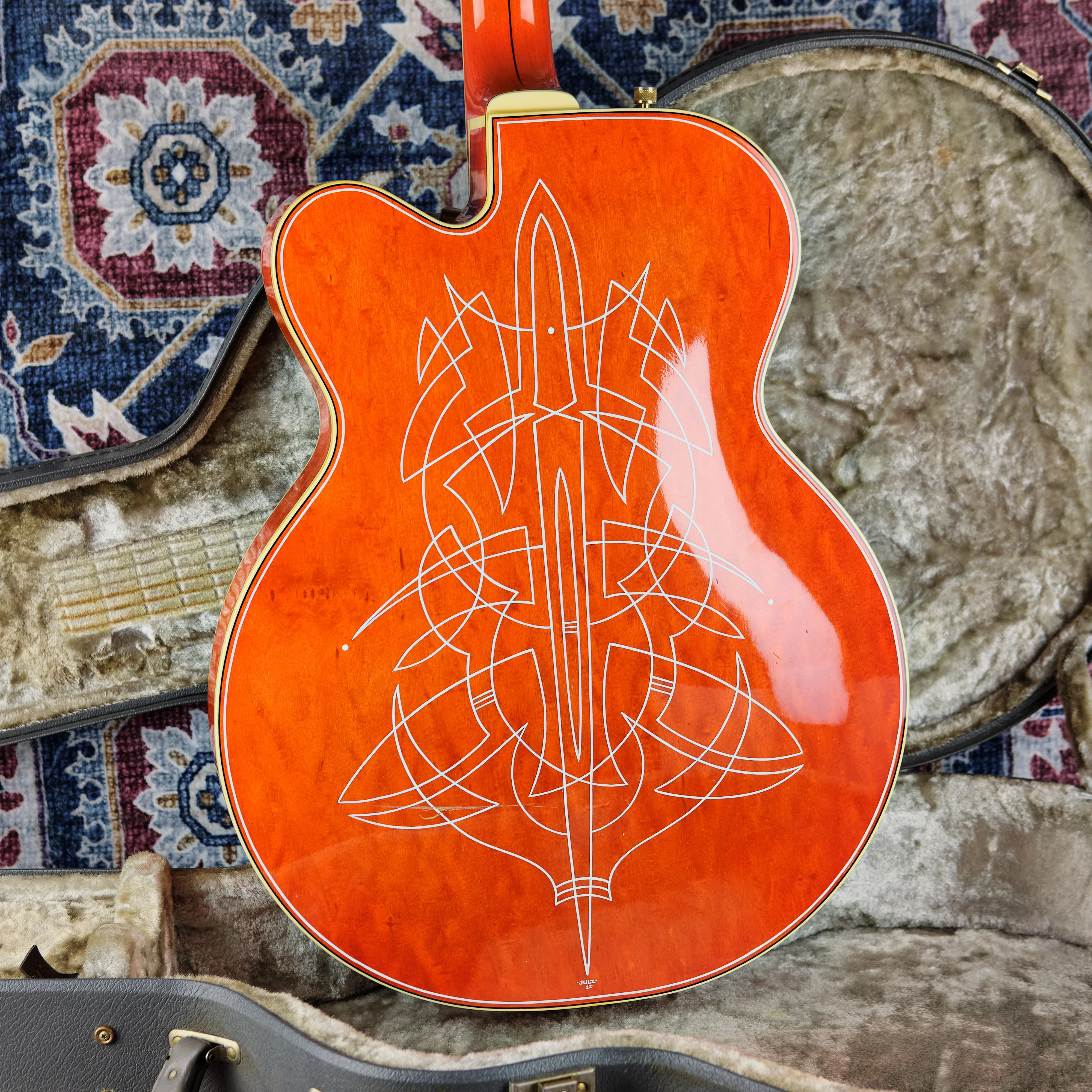 1991 Gretsch 6120W Nashville Western Orange - Image 3