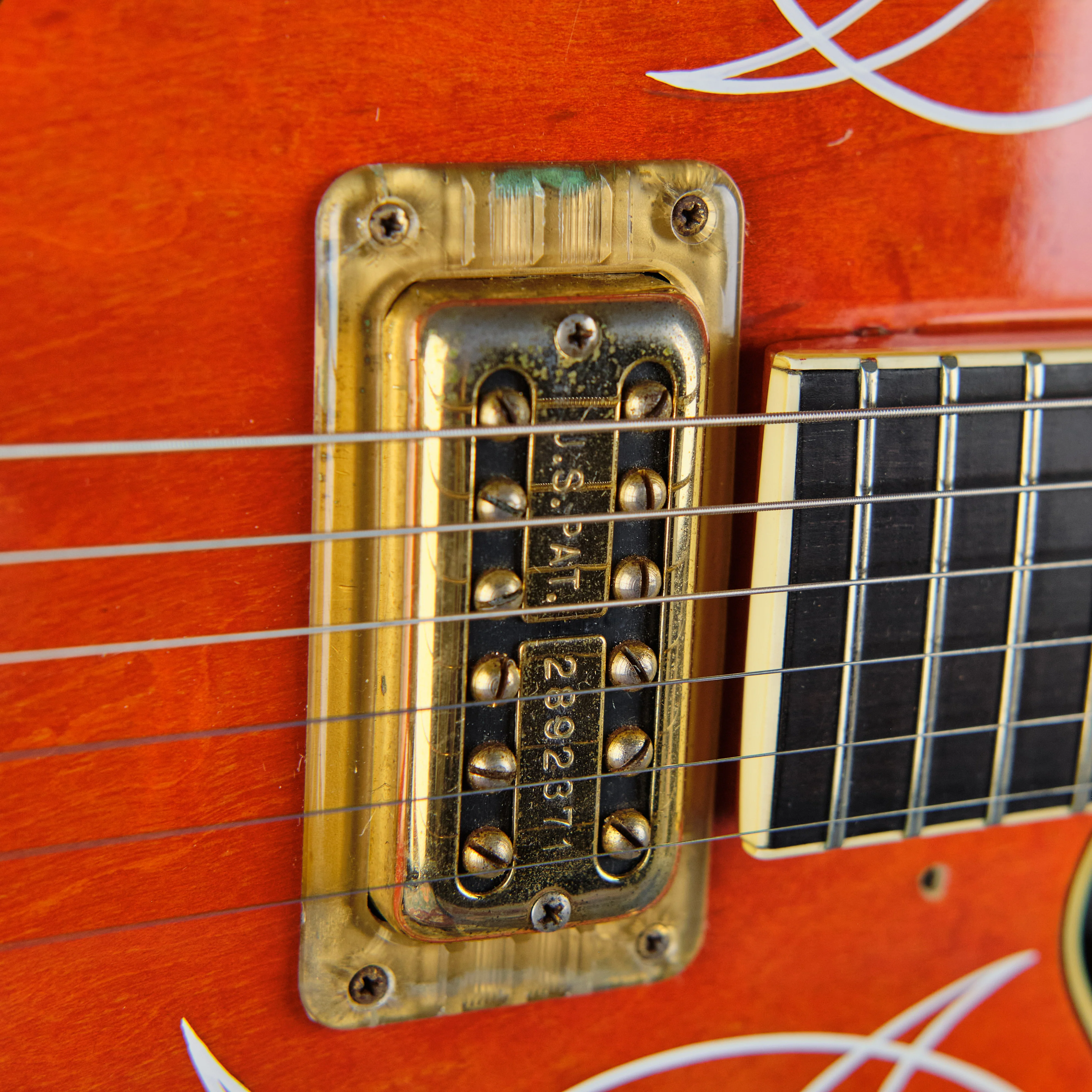 1991 Gretsch 6120W Nashville Western Orange - Image 7