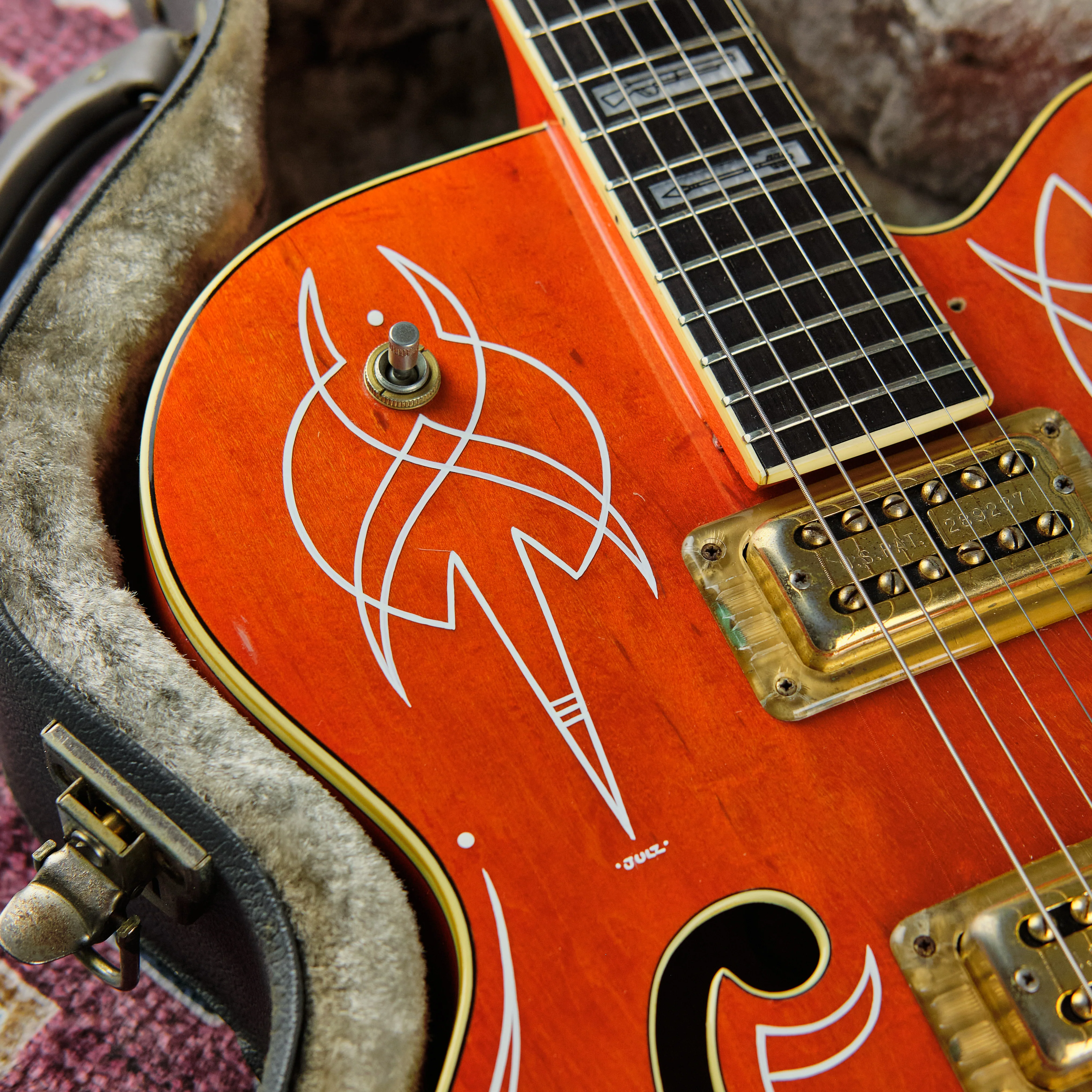 1991 Gretsch 6120W Nashville Western Orange - Image 9
