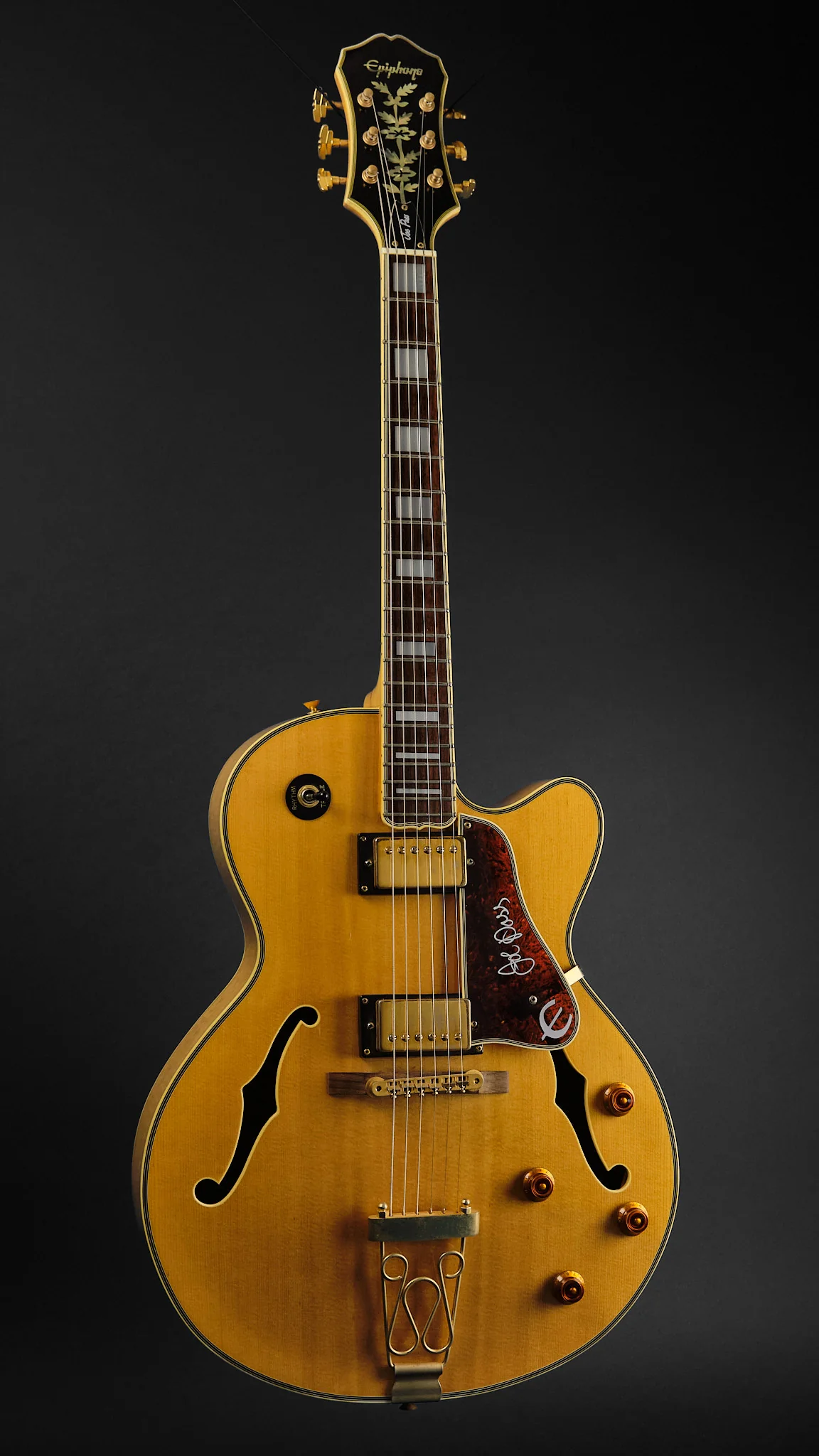 1994 Epiphone Joe Pass Signature Emperor II Natural - Image 3