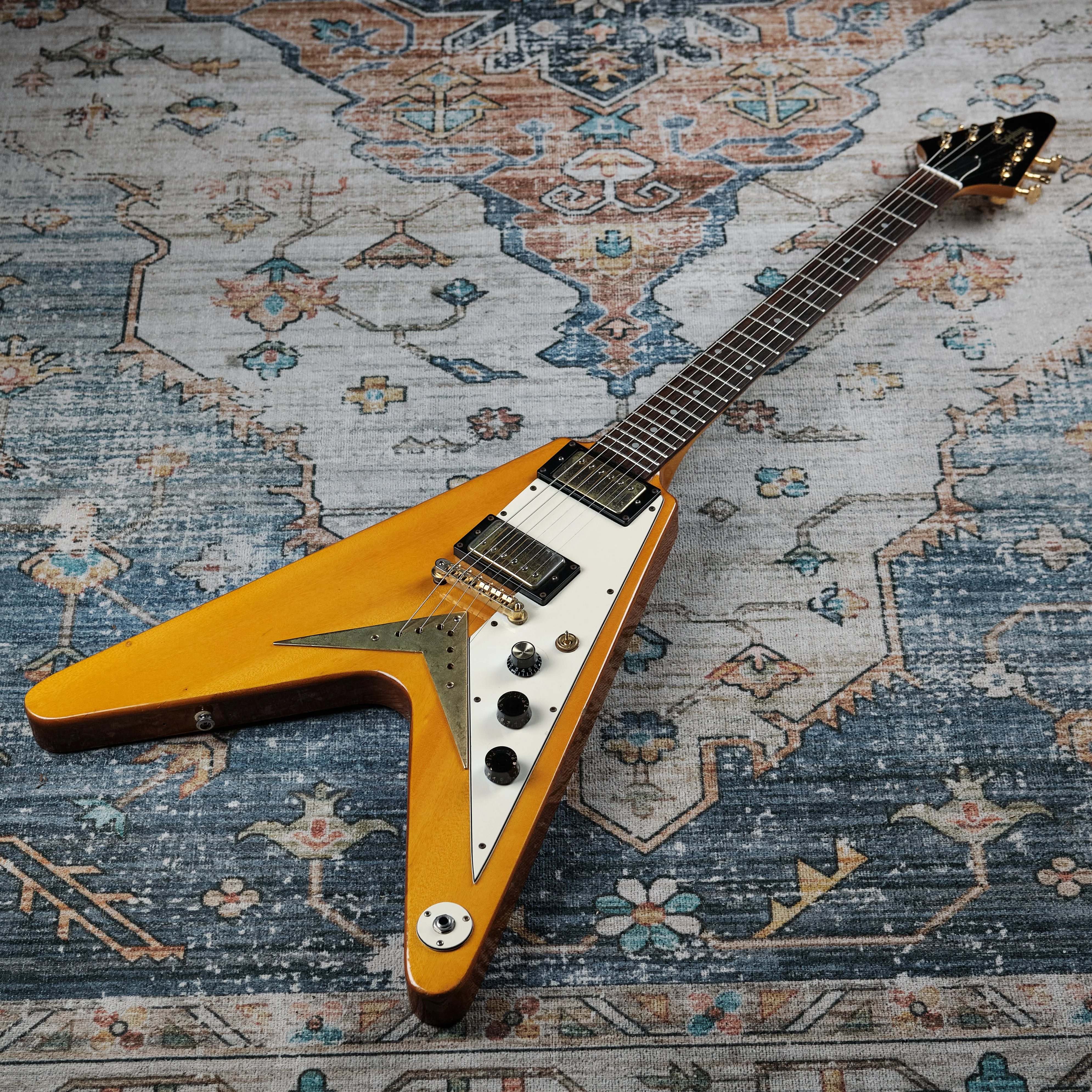 1998 Epiphone ’58 Flying V Korina - Image 4