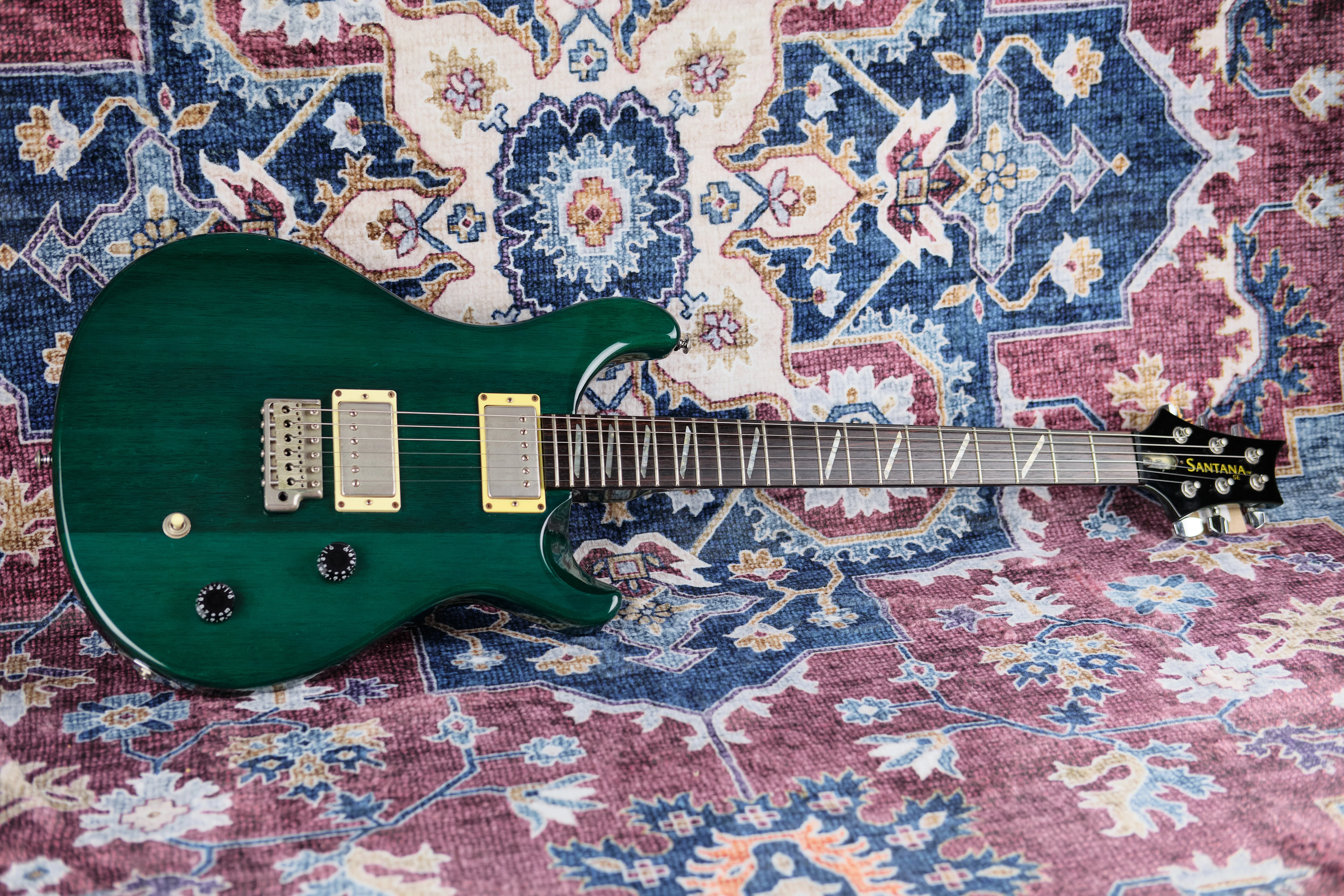 2001 PRS SE Santana Emerald Green - Image 5